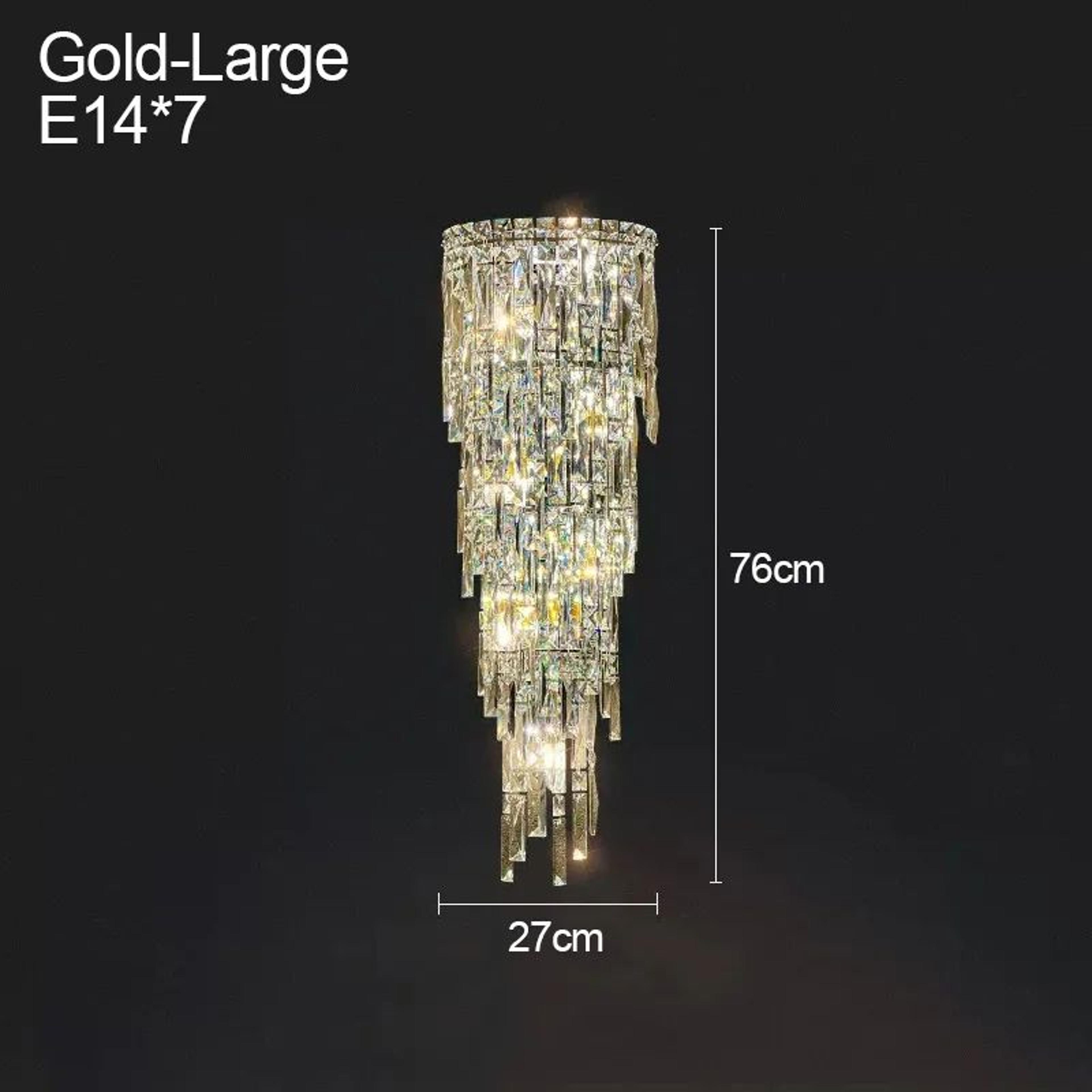 Modern Crystal Wall Lamp Luxury Indoor Sconce 11
