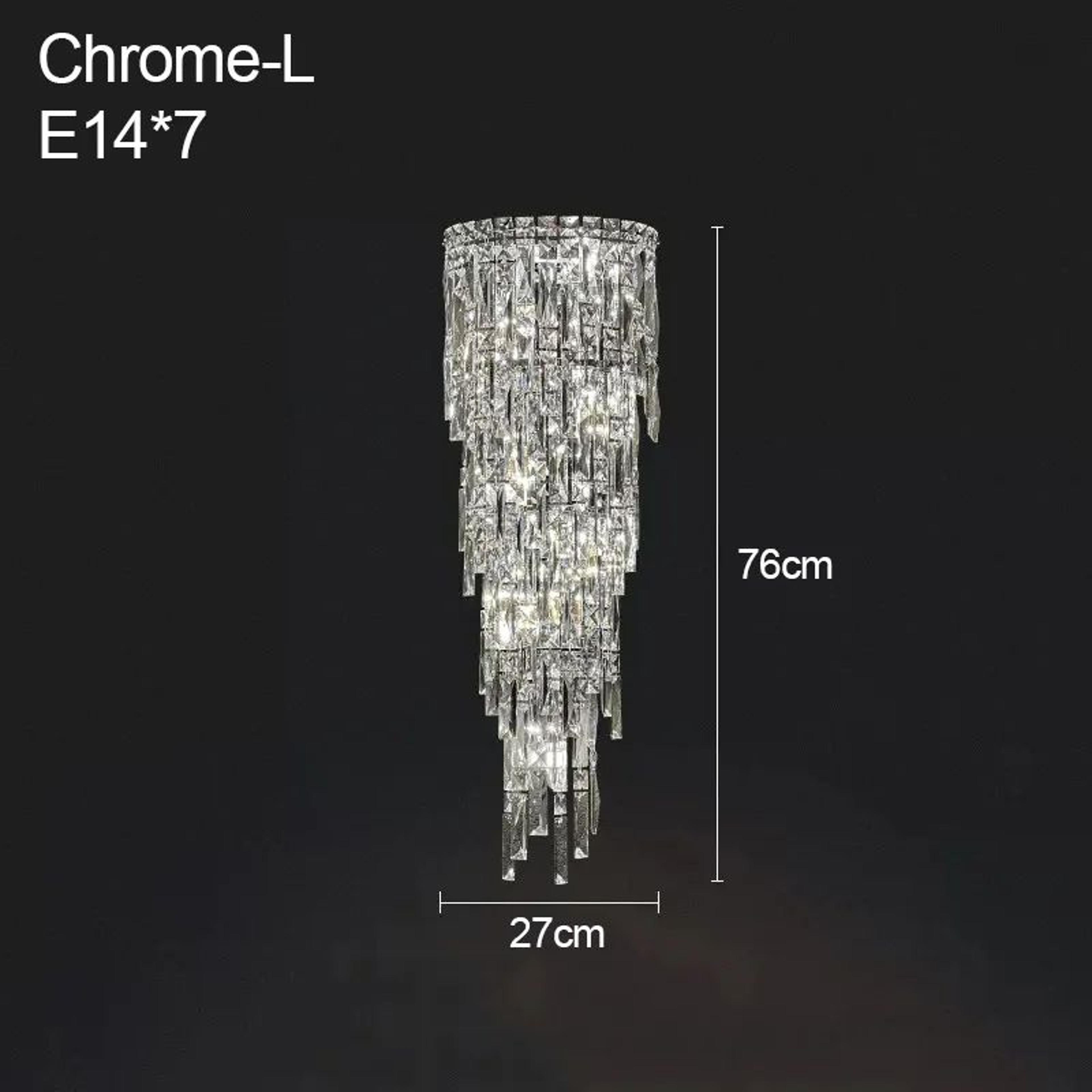 Modern Crystal Wall Lamp Luxury Indoor Sconce 8