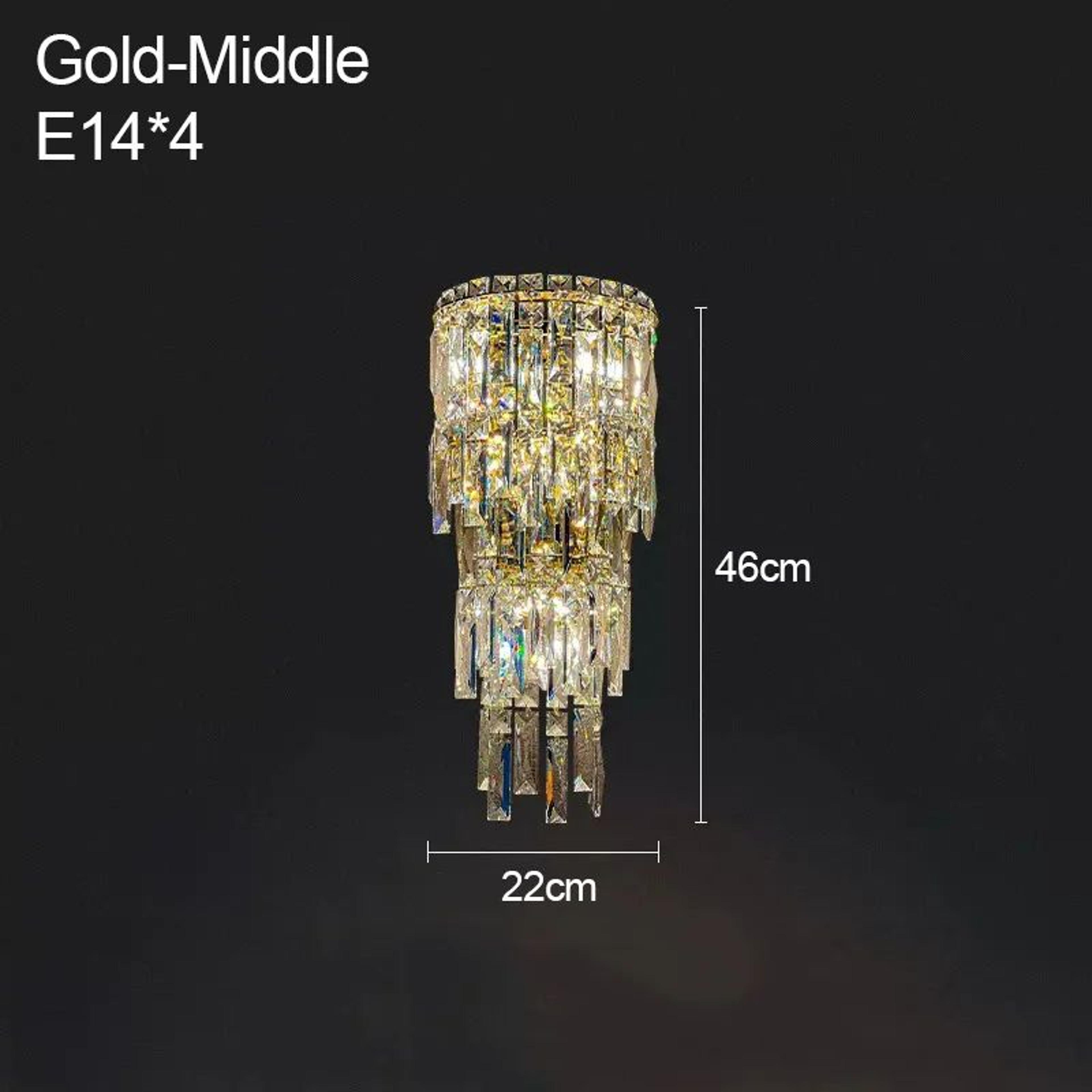 Modern Crystal Wall Lamp Luxury Indoor Sconce 10