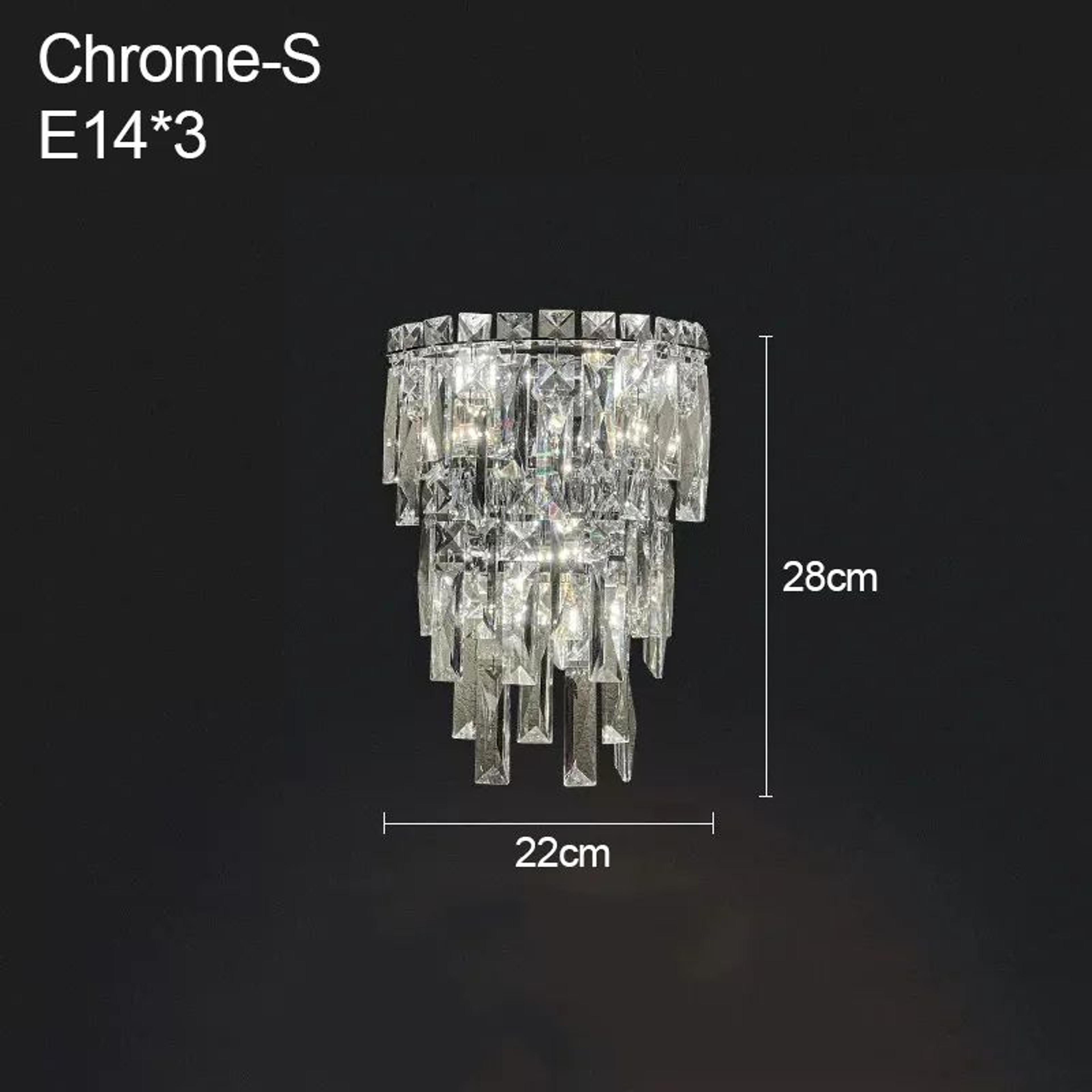 Modern Crystal Wall Lamp Luxury Indoor Sconce 6
