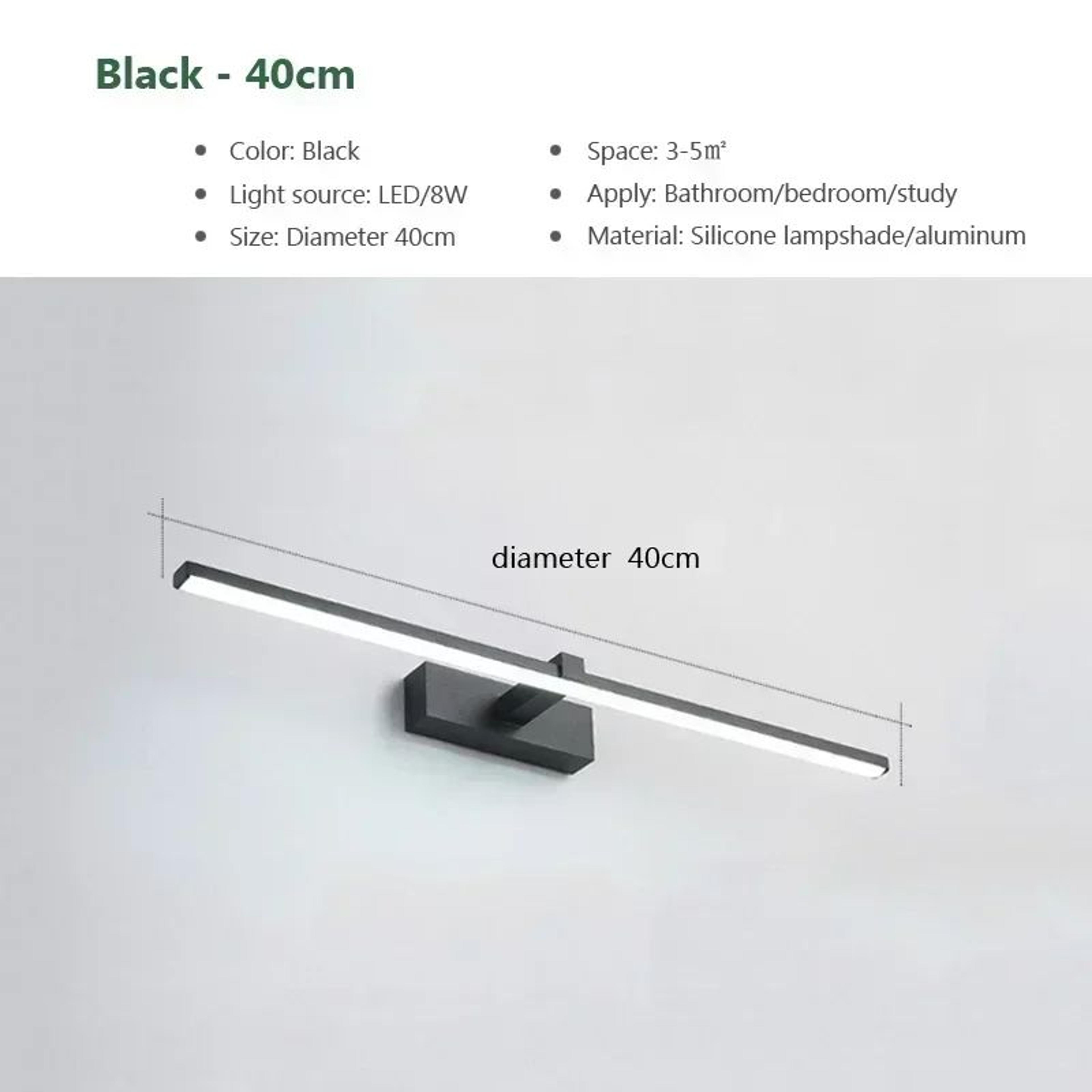 DINDALLED Modern LED Bathroom Mirror Light 6