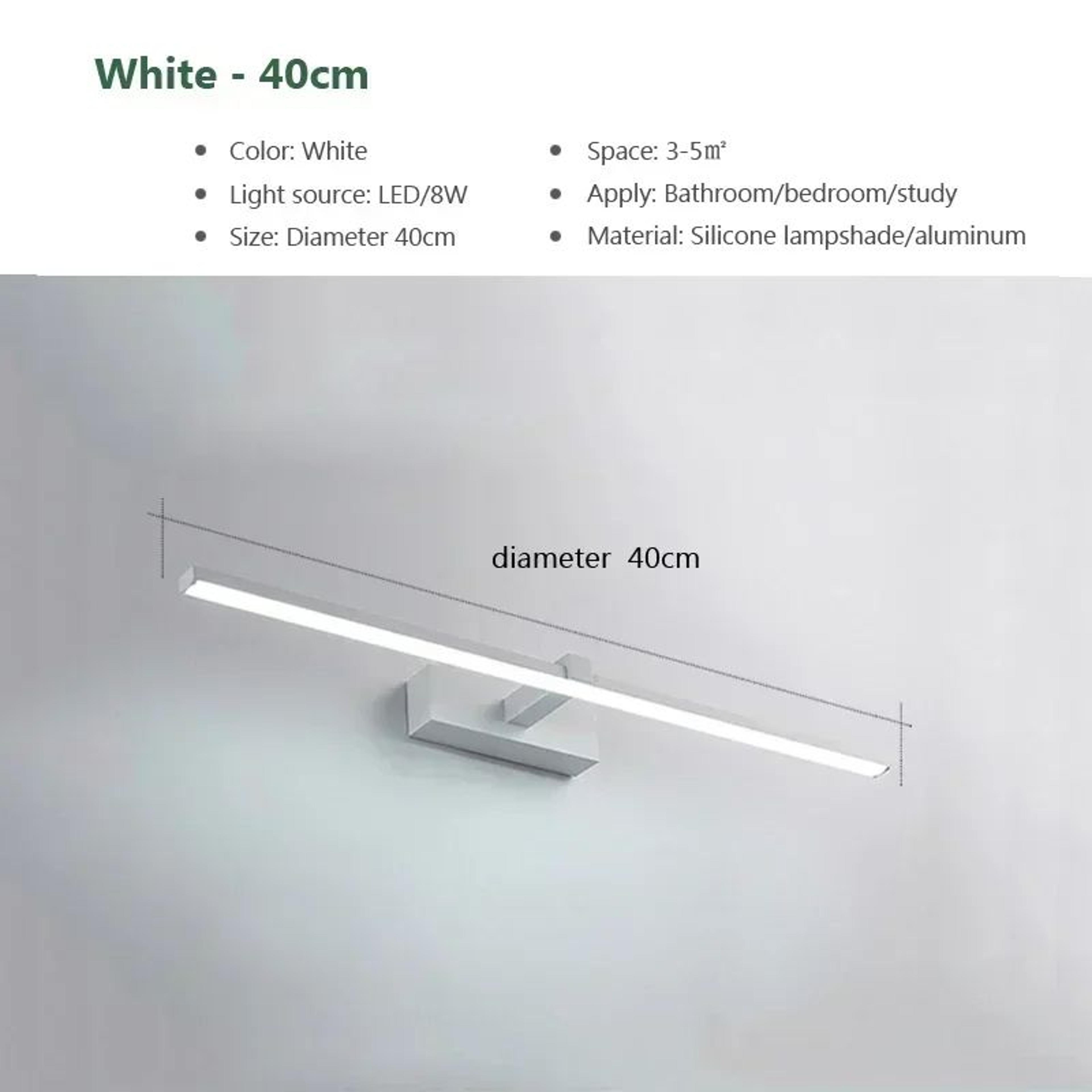 DINDALLED Modern LED Bathroom Mirror Light 8
