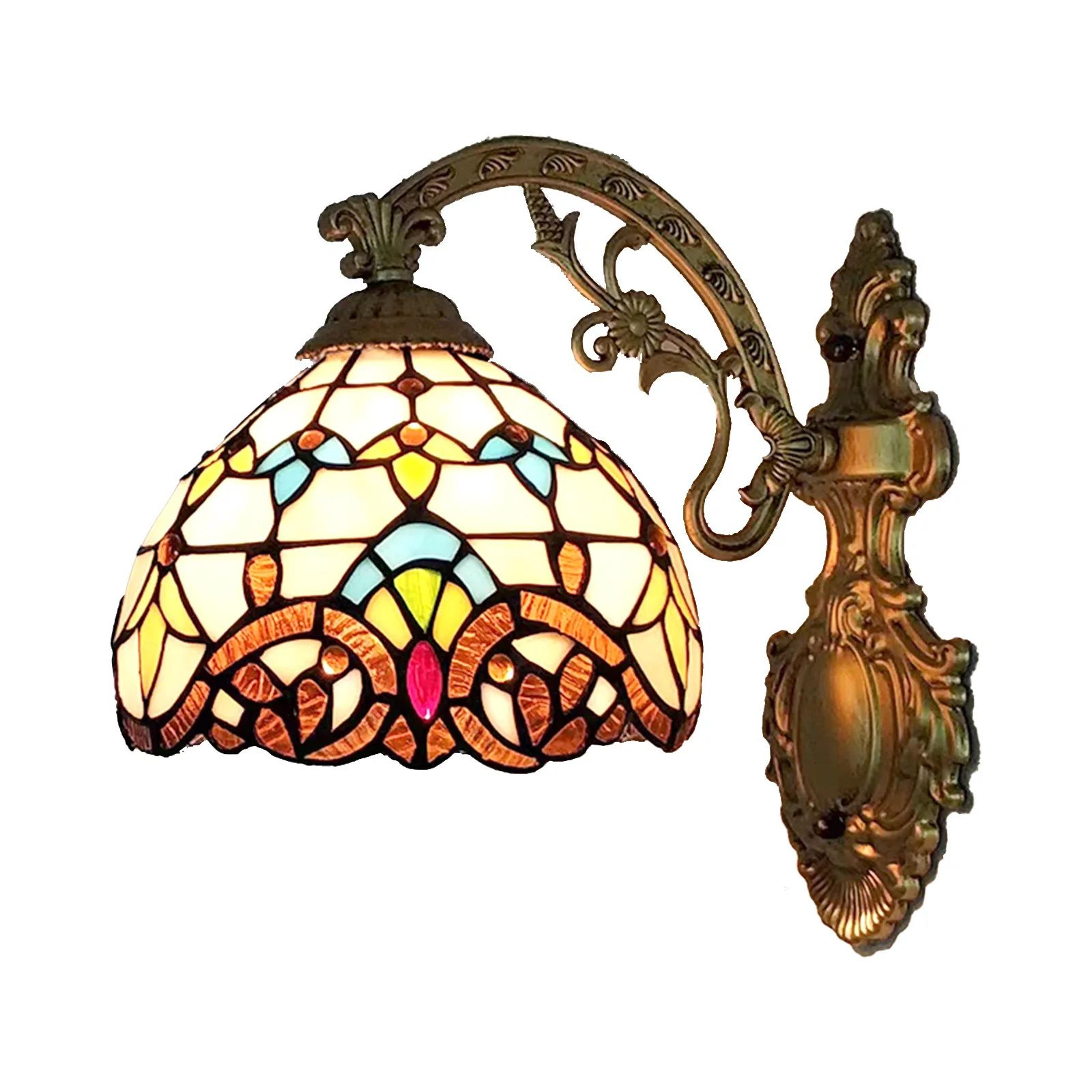 Nordic Tiffany Colorful Glass Wall Lamp 15