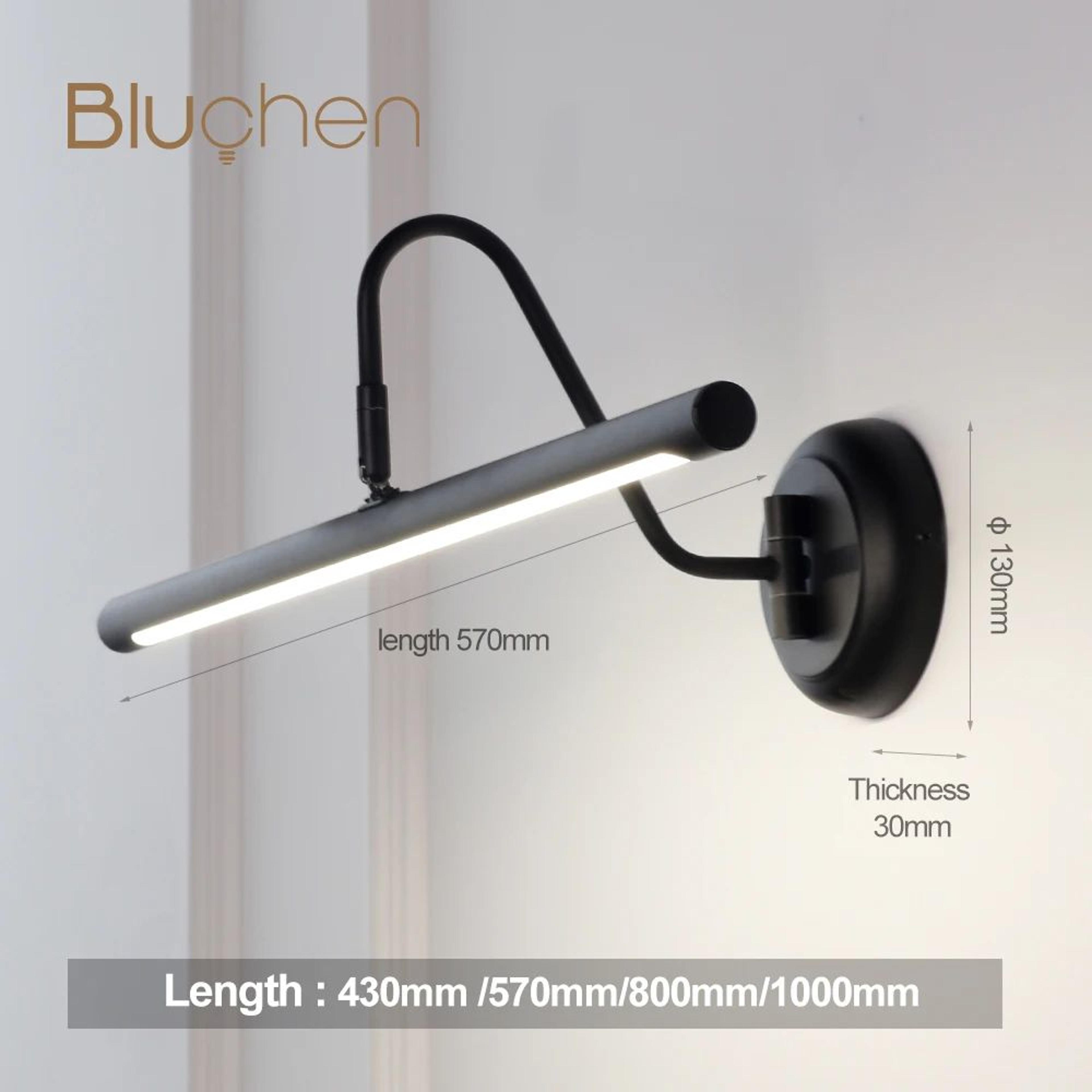 Modern Black LED Bathroom Mirror Light 3