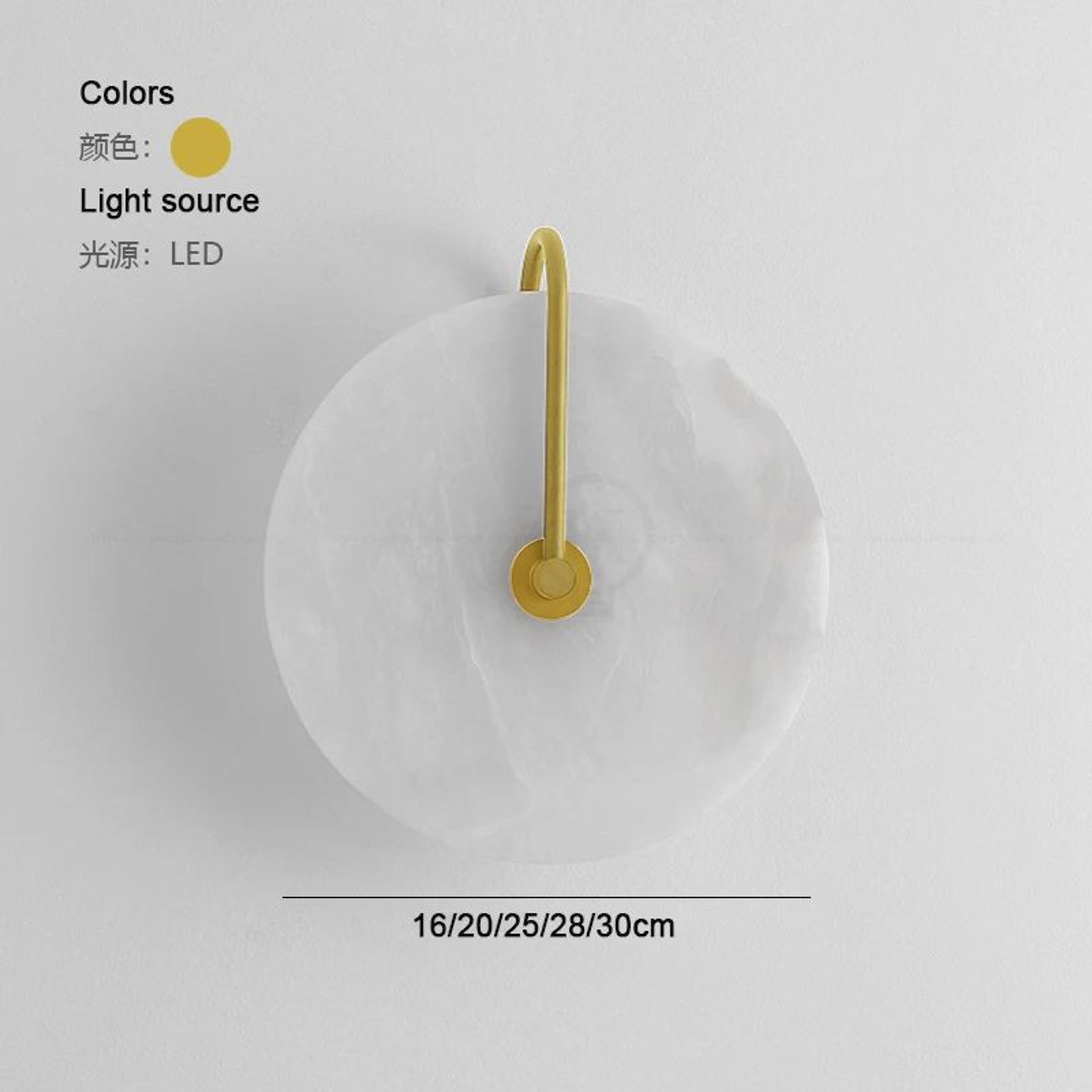Nordic Circular Marble LED Wall Lamp 14