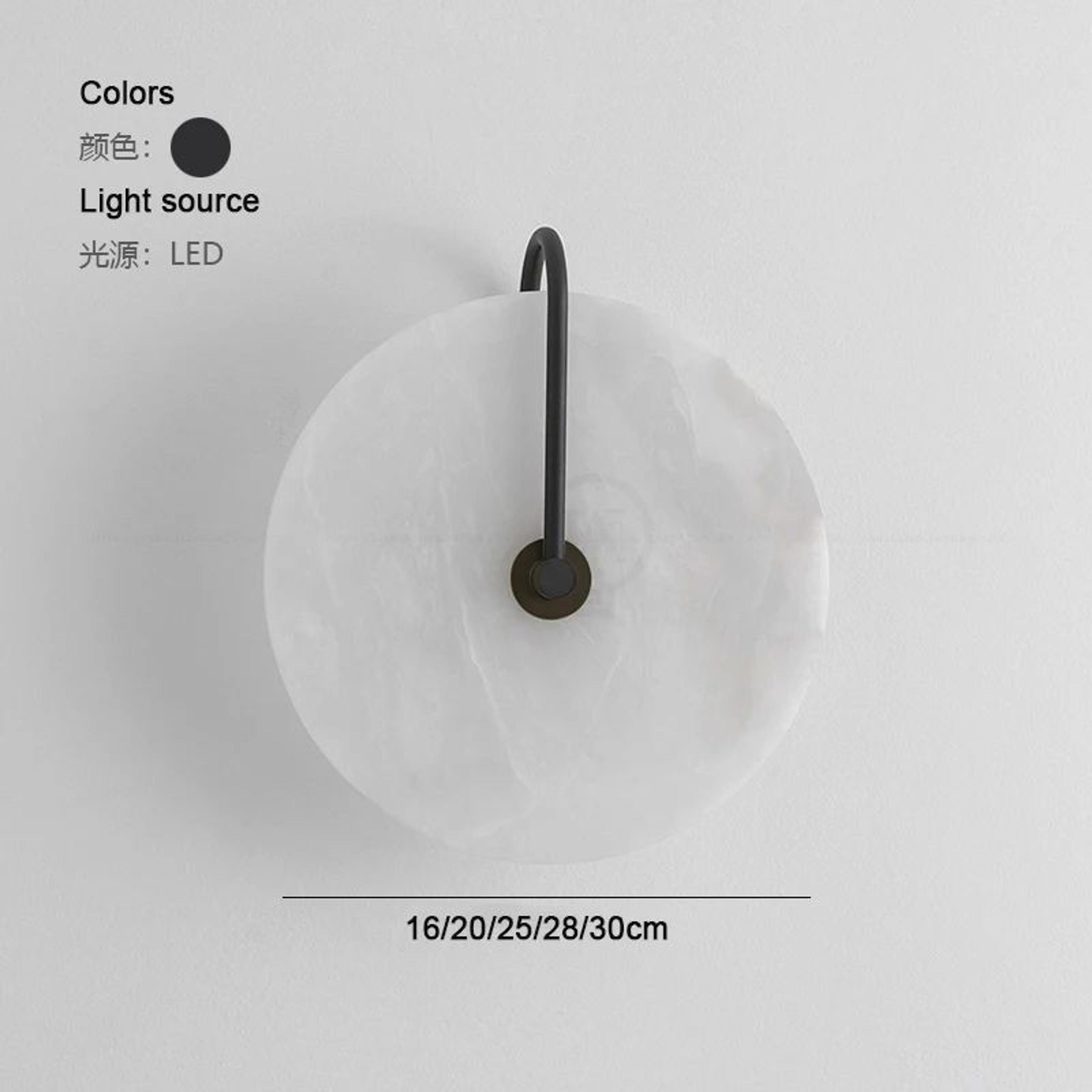 Nordic Circular Marble LED Wall Lamp 7