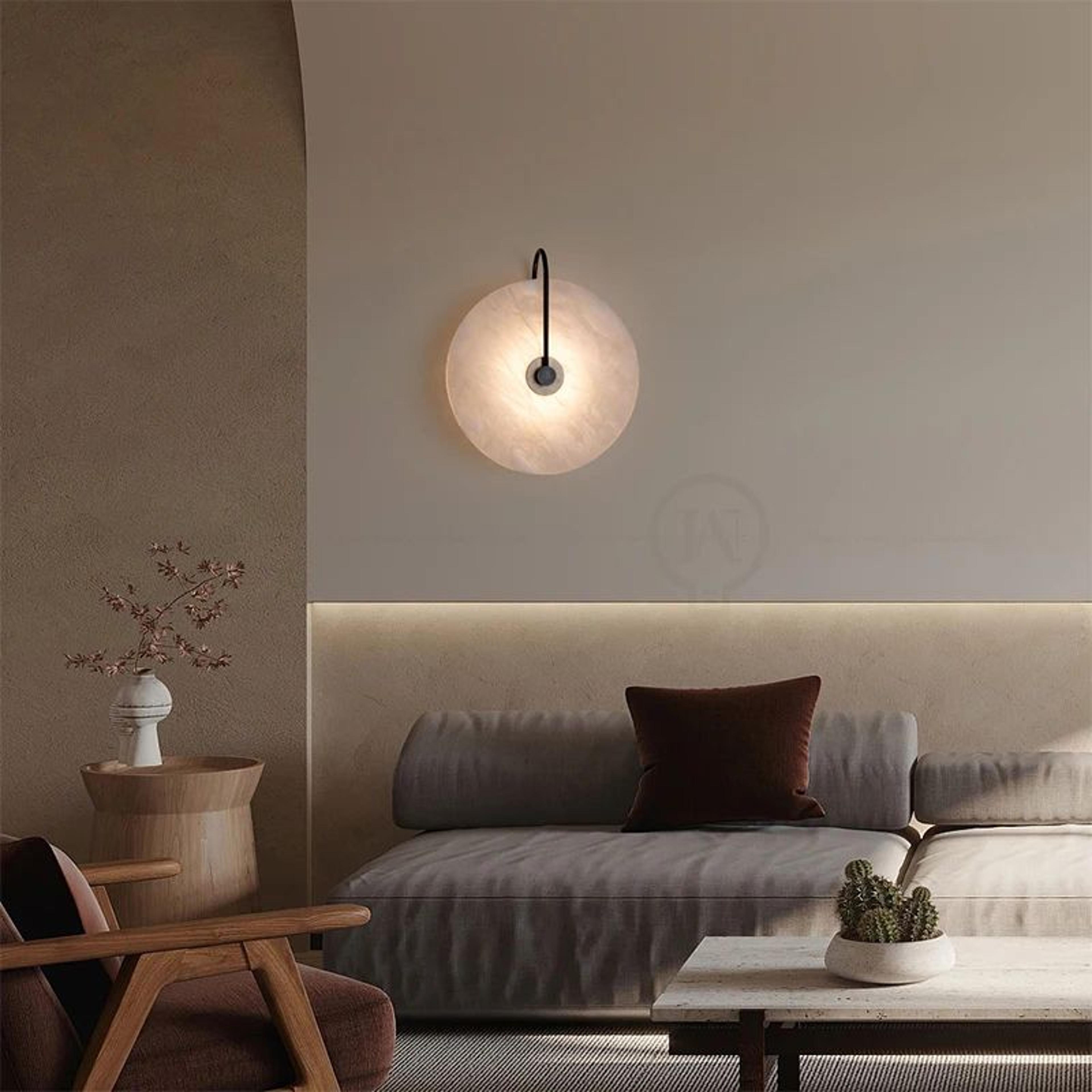 Nordic Circular Marble LED Wall Lamp 4