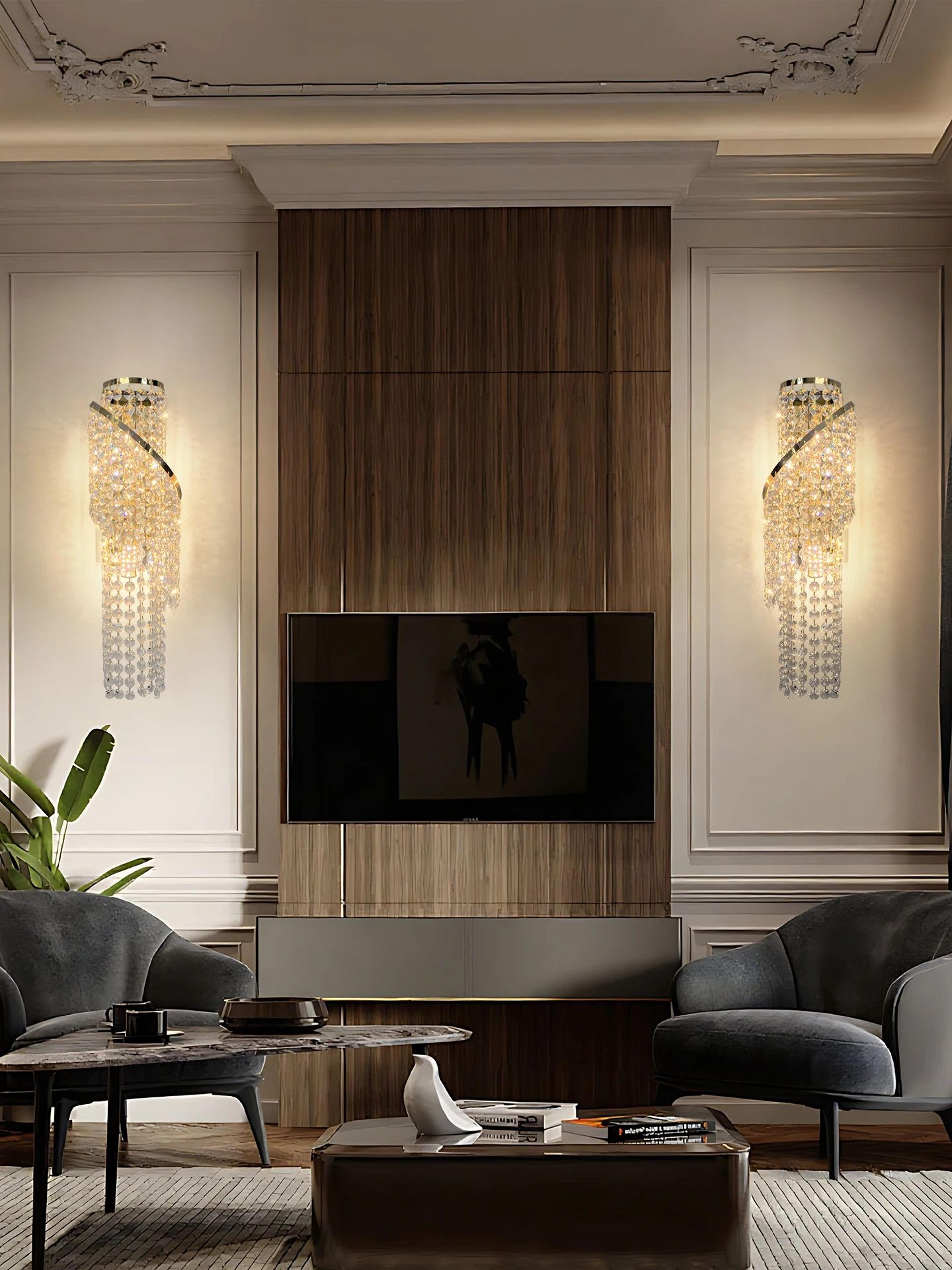 Luxury Crystal Tassel Wall Sconce 1