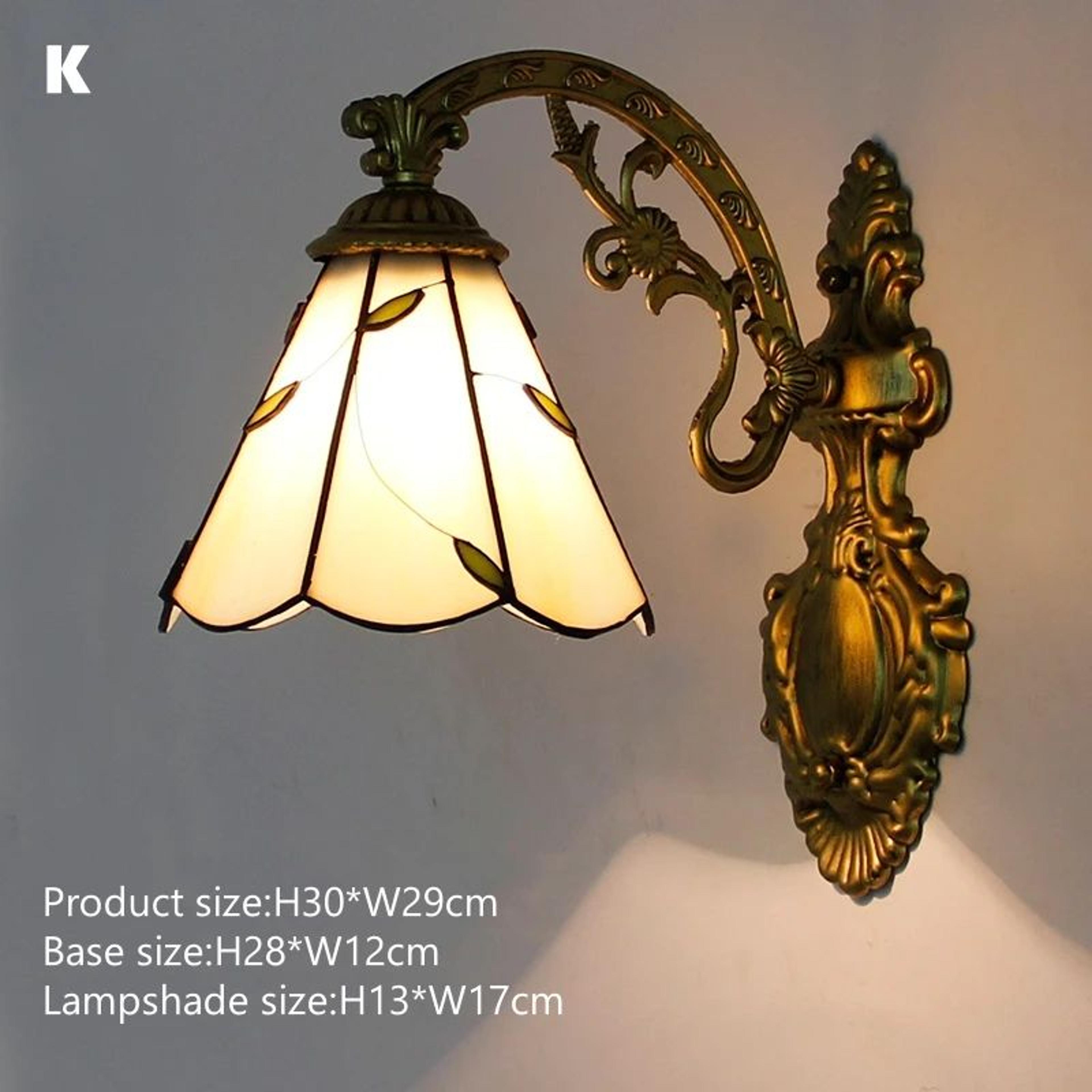 Vintage Tiffany Stained Glass Wall Sconce 15