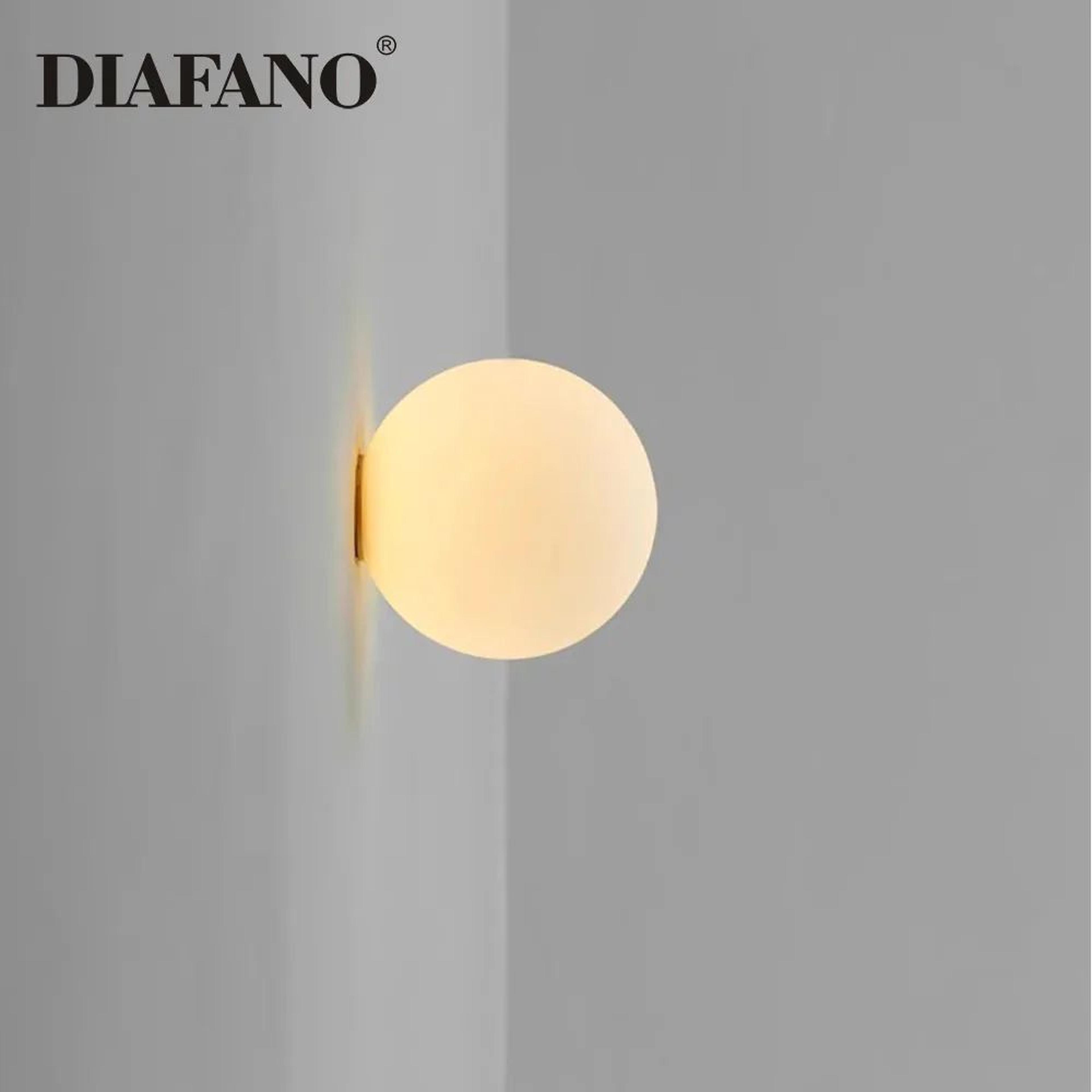 French Bauhaus Glass Globe Wall Sconce 1