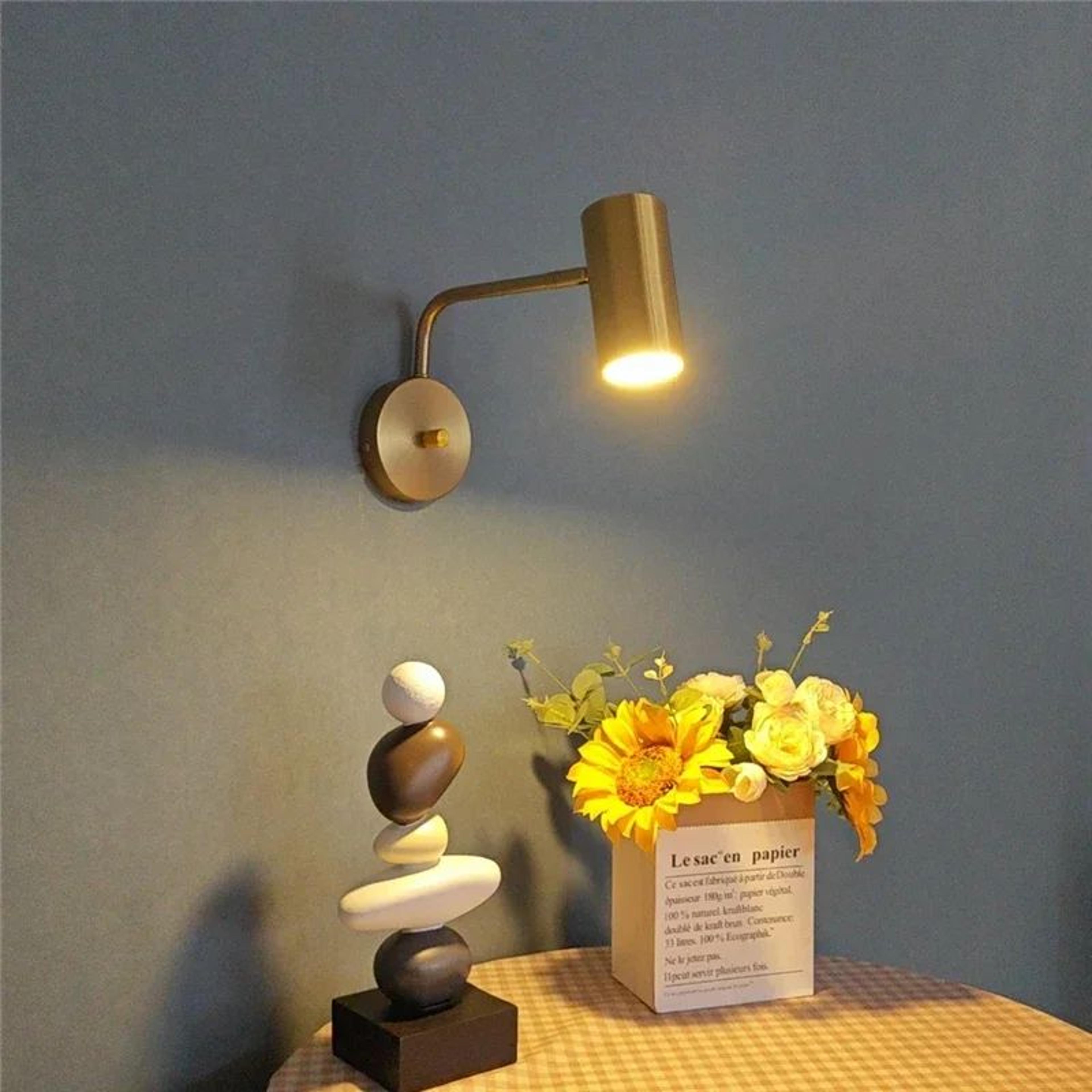 Modern Rotatable LED Bedside Reading Wall Light 2