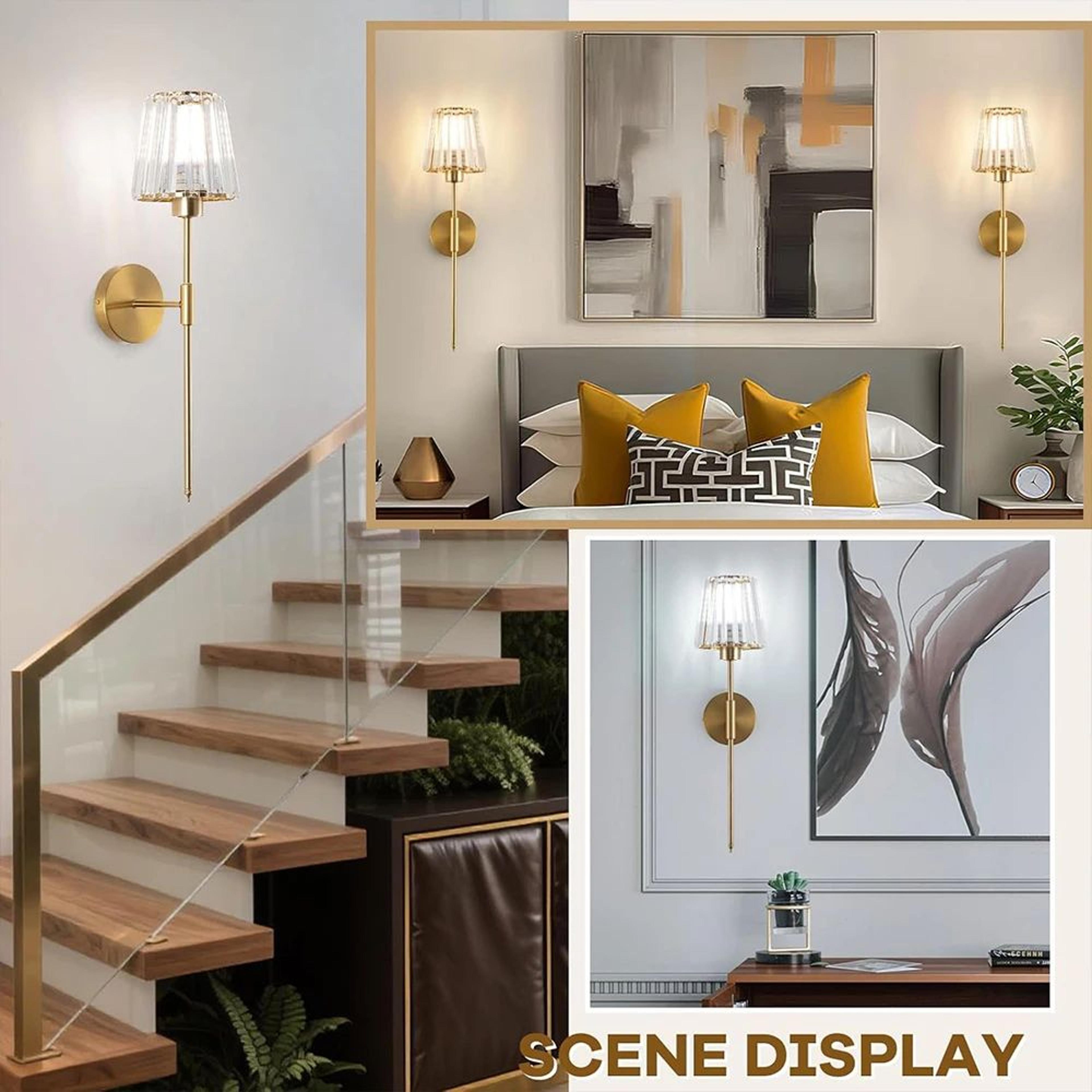 Wireless Rechargeable Crystal Wall Sconce 4