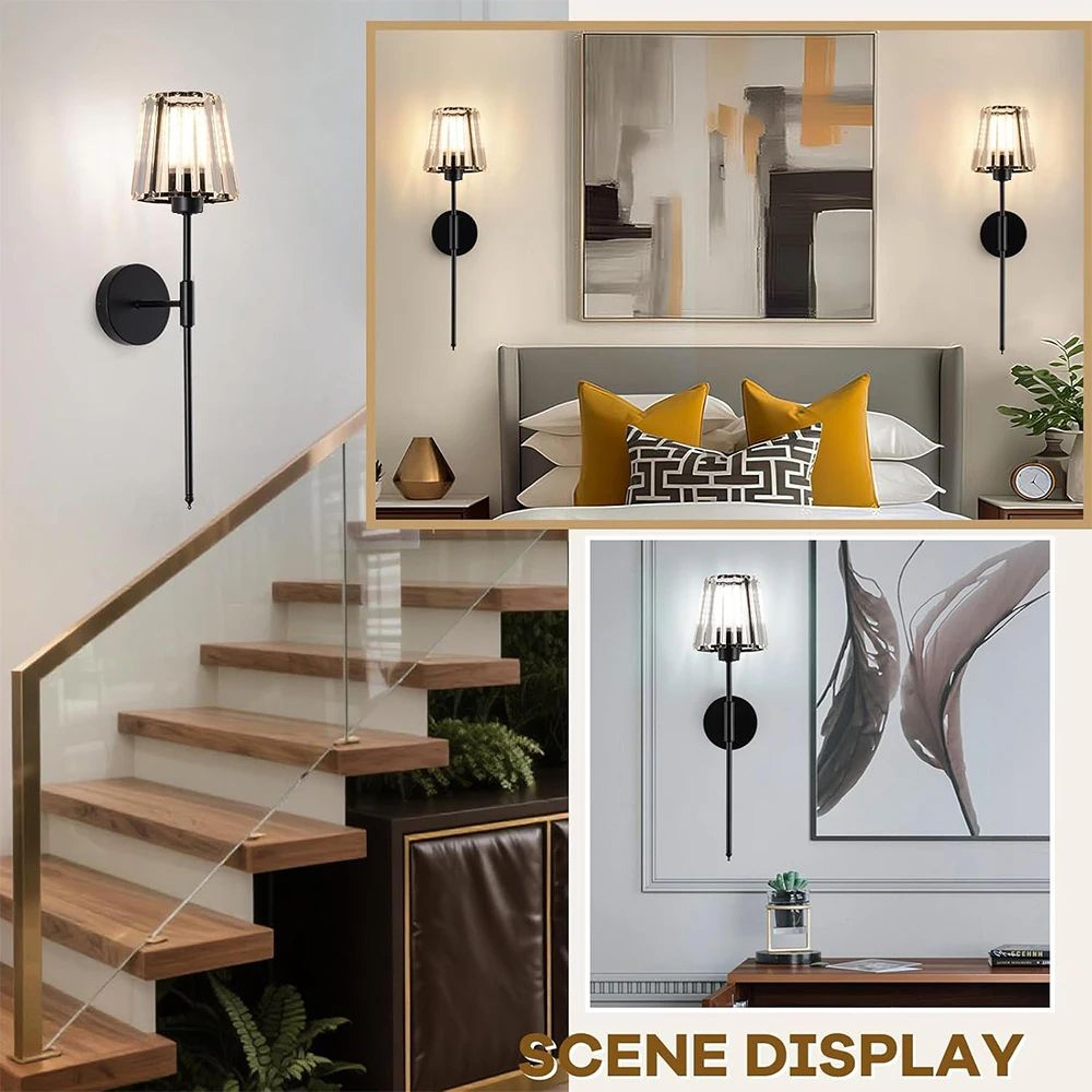 Wireless Rechargeable Crystal Wall Sconce 3