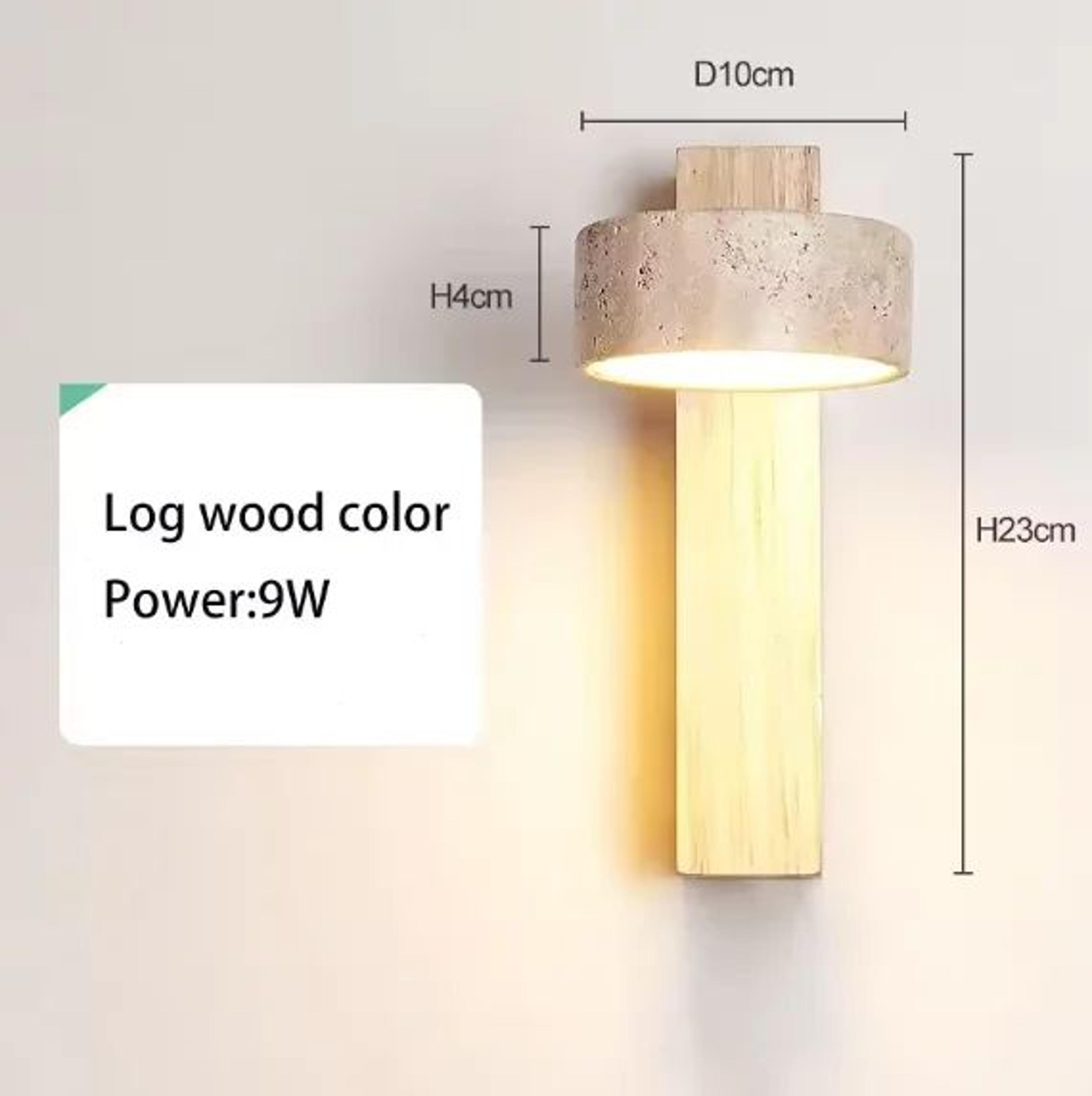 Wabi Sabi Travertine Rotatable LED Wall Light 15
