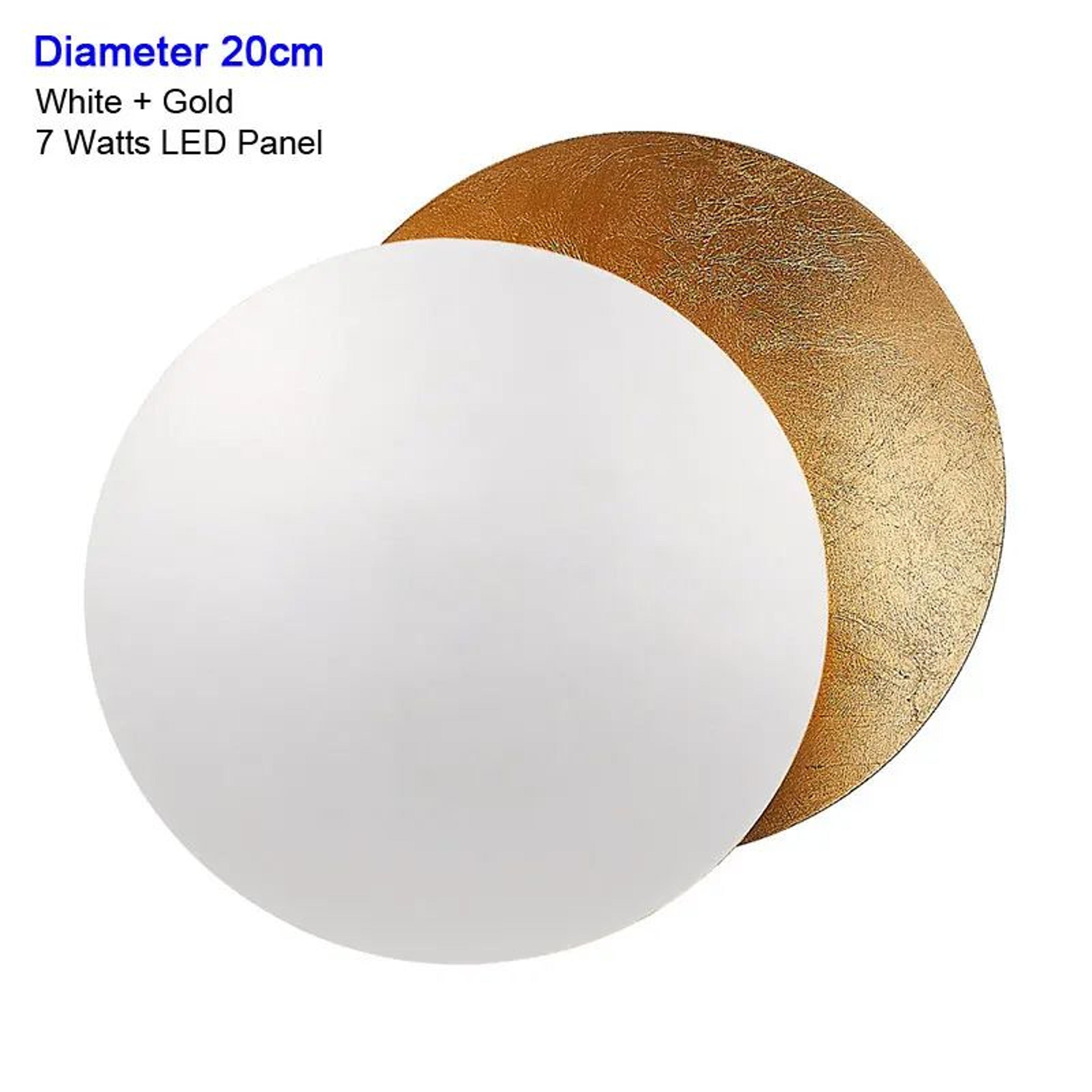 Modern Rotatable Black Gold LED Wall Sconce 6