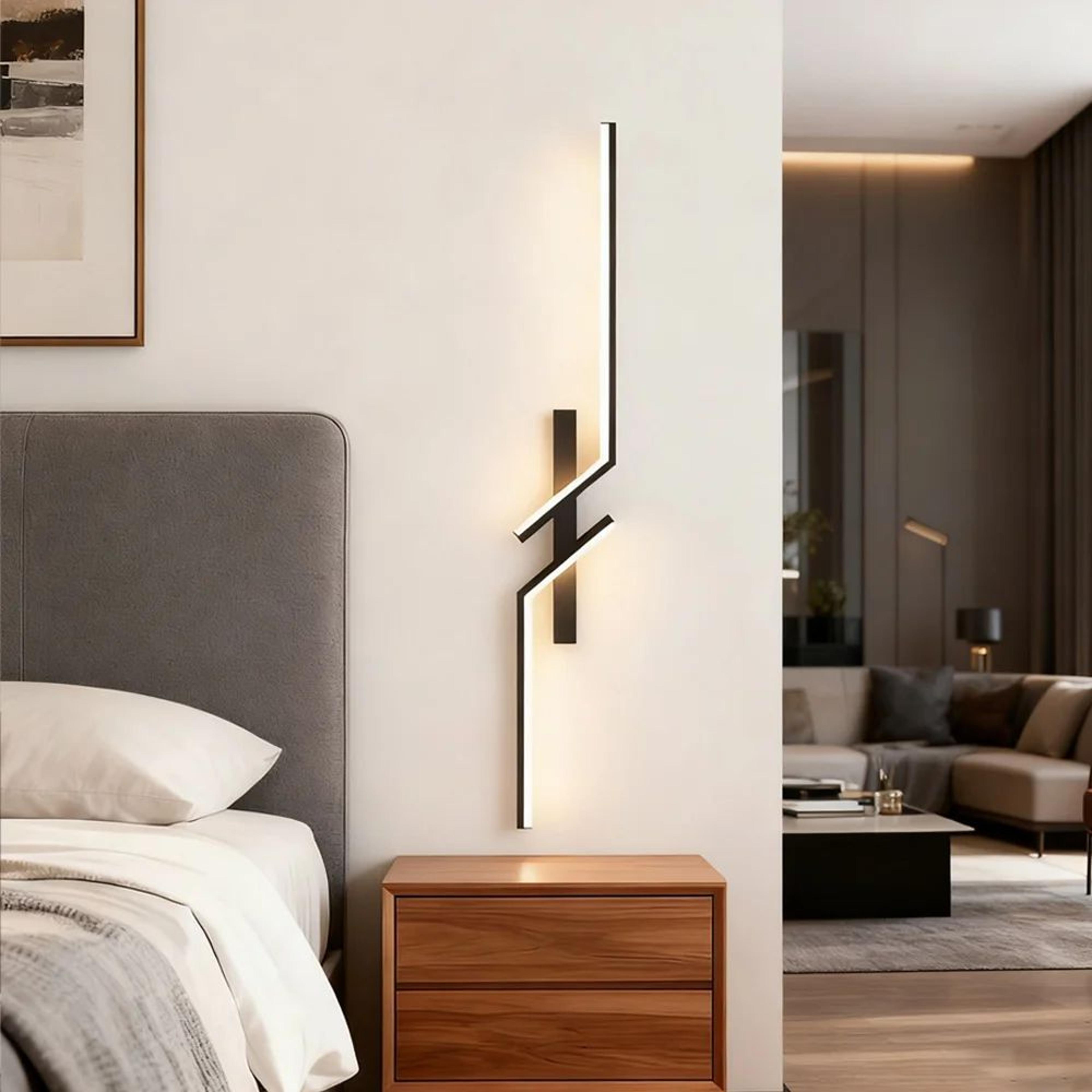 Modern Minimalist Black LED Wall Sconce 0