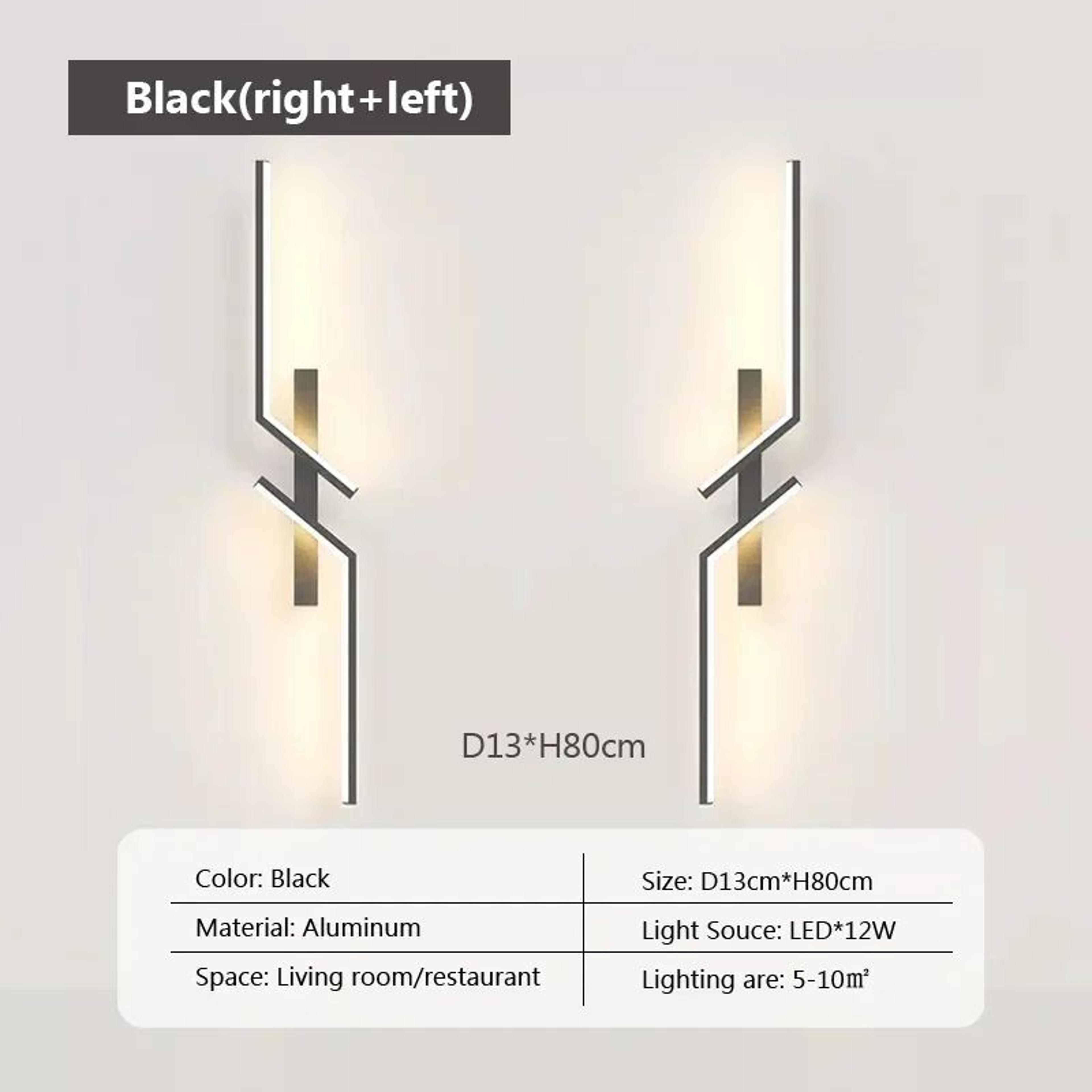 Modern Minimalist Black LED Wall Sconce 7