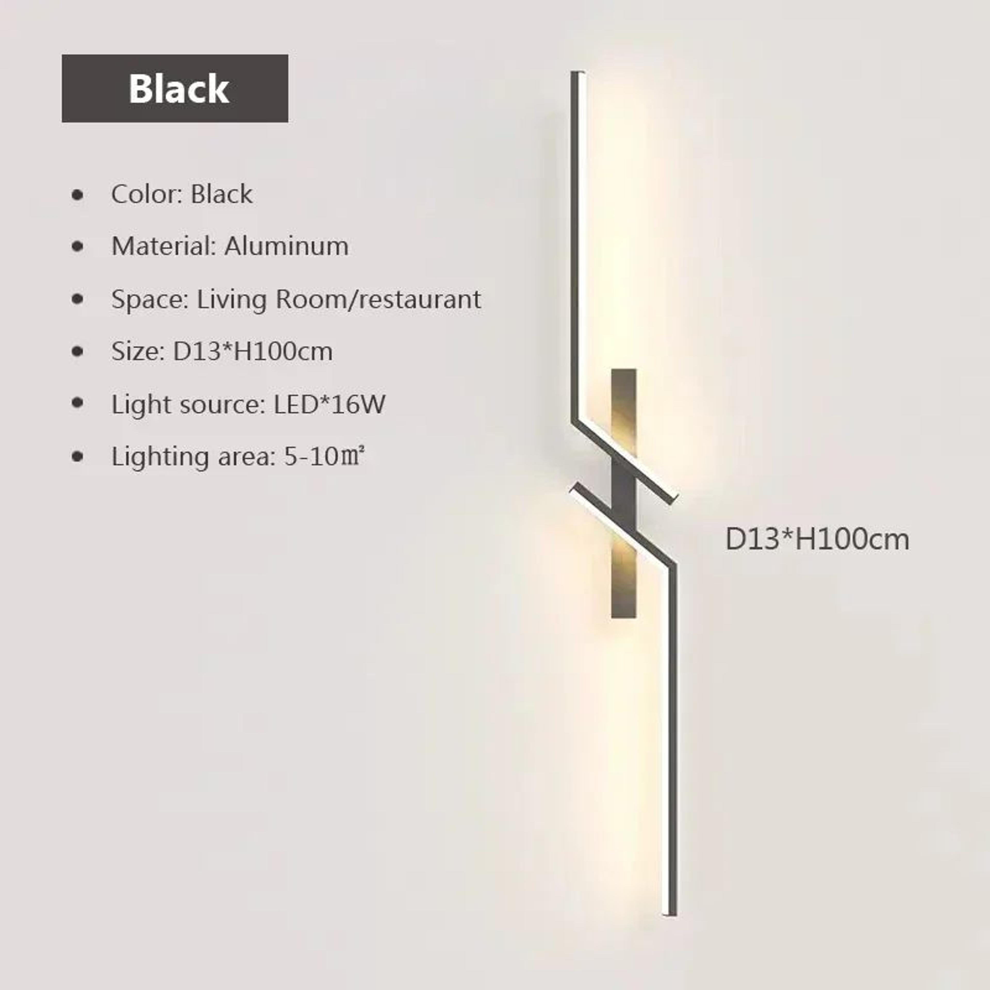 Modern Minimalist Black LED Wall Sconce 11