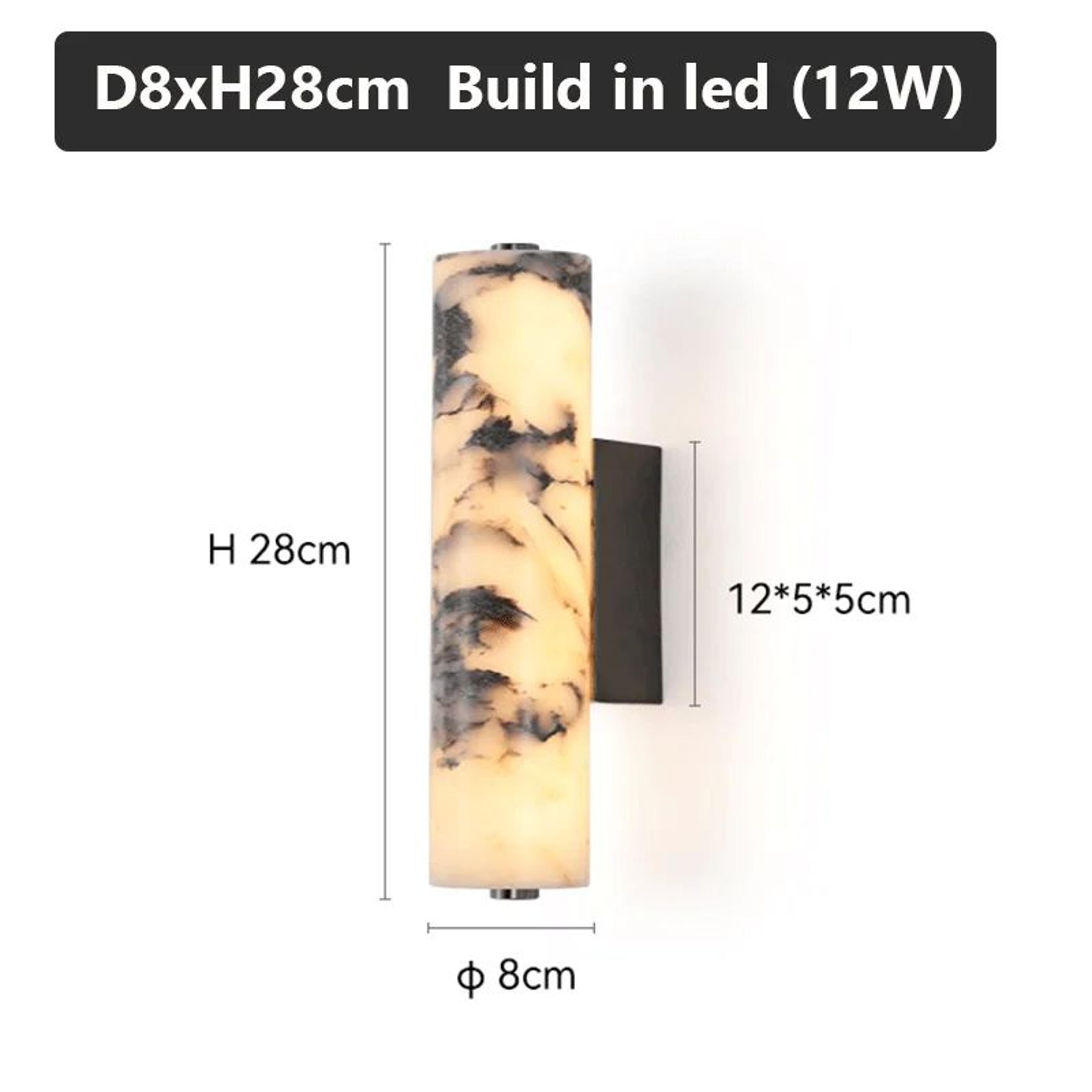 Lunara Black Marble Wall Sconce 7