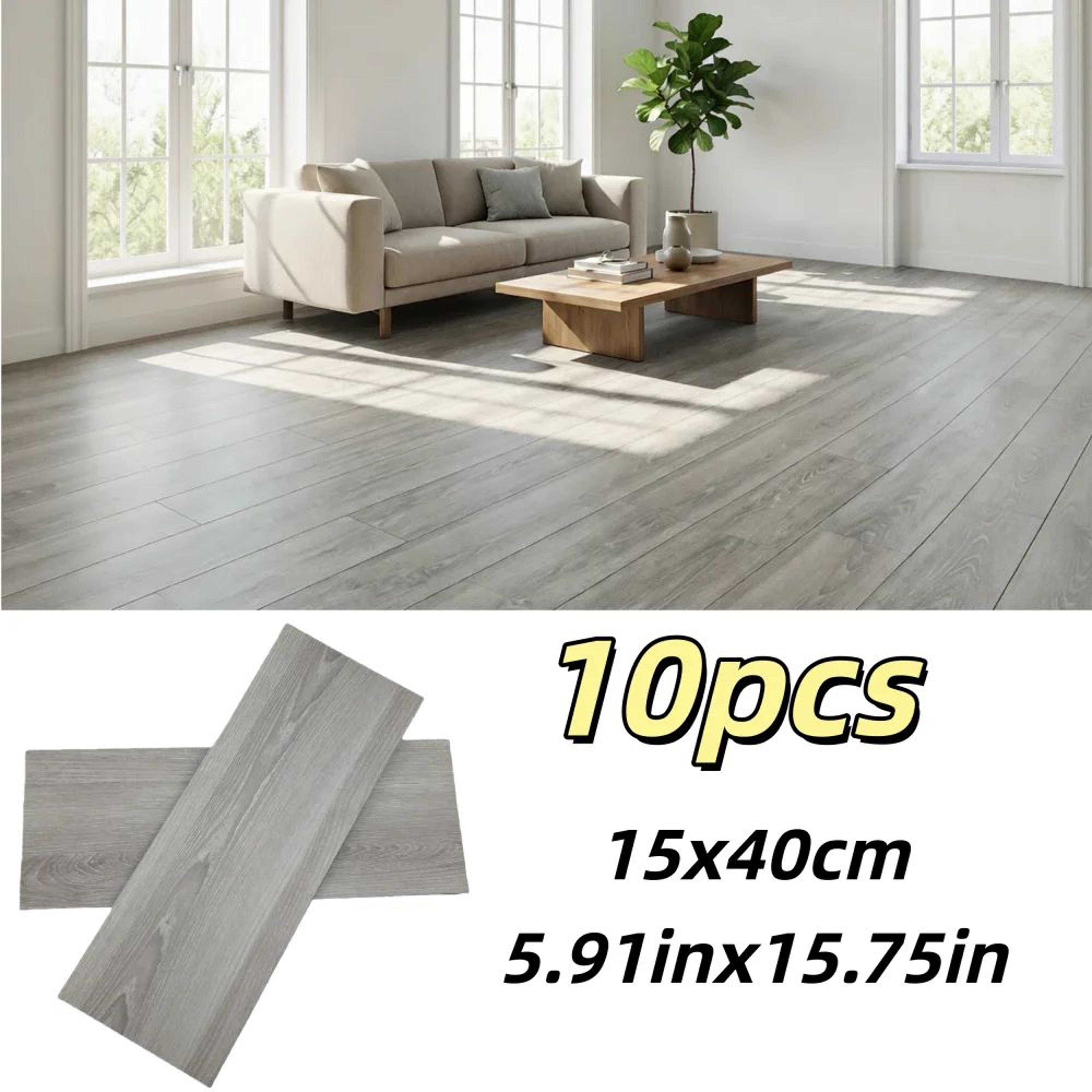 TimberStep Wood Grain Peel And Stick Floor Tiles 6