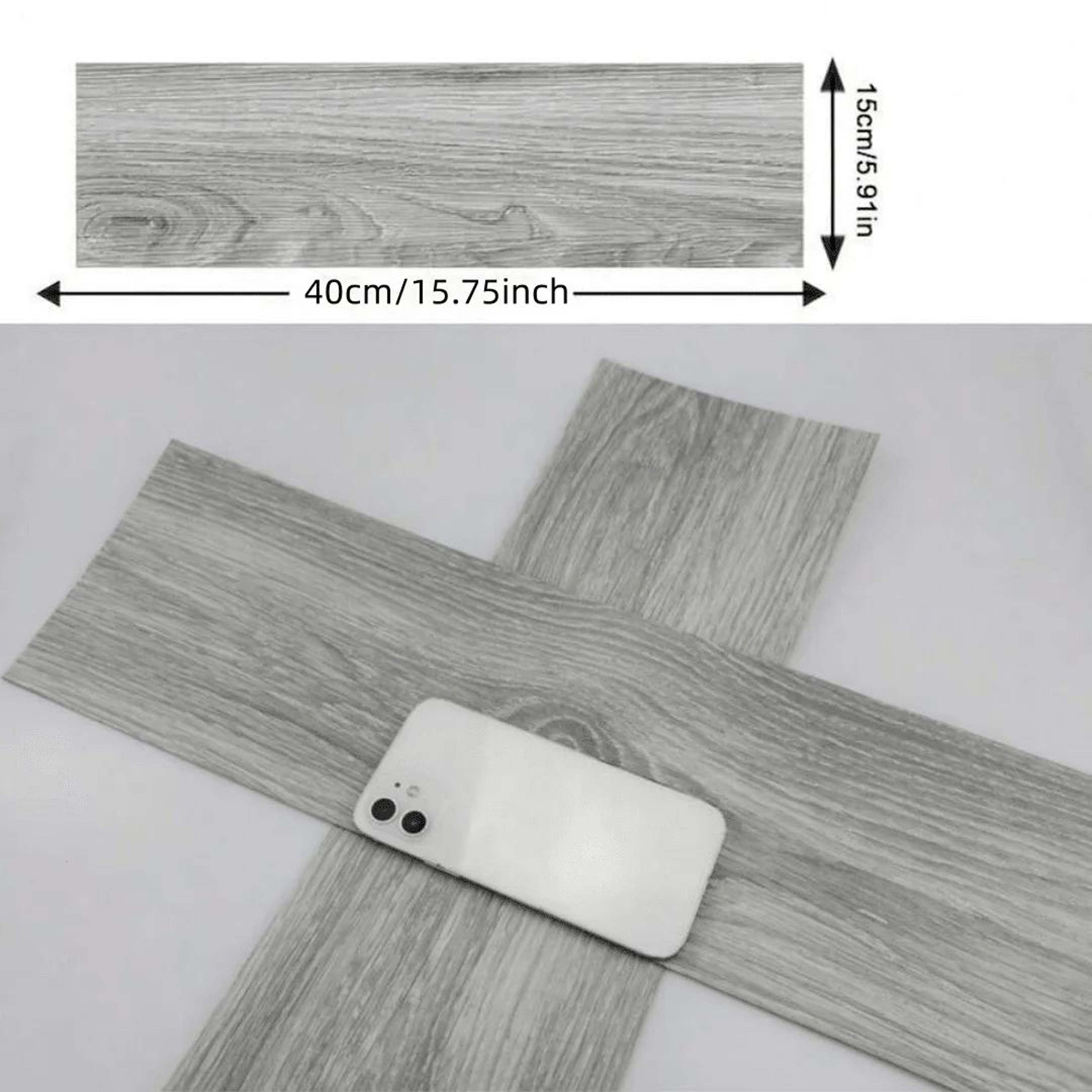 TimberStep Wood Grain Peel And Stick Floor Tiles 1