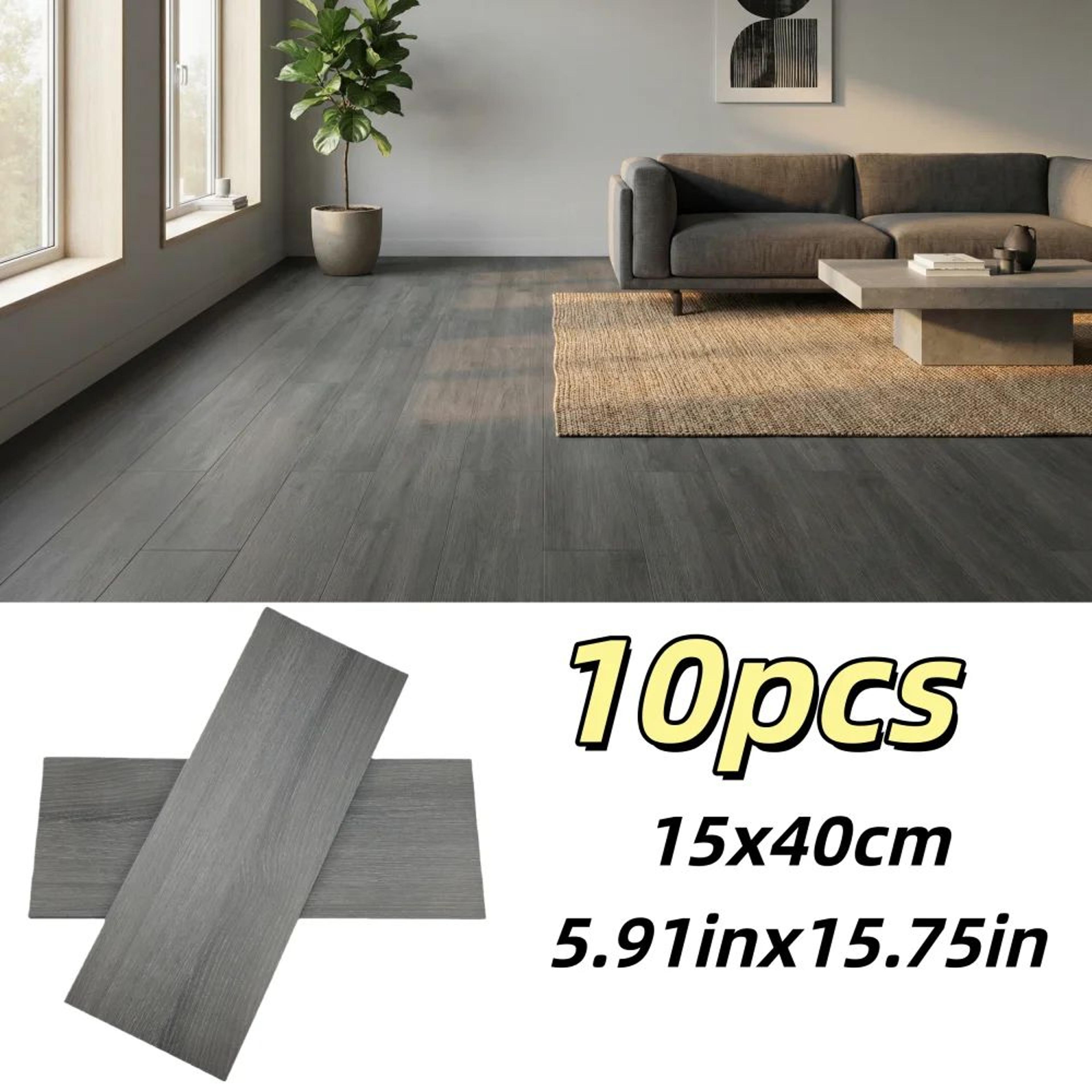 TimberStep Wood Grain Peel And Stick Floor Tiles 7