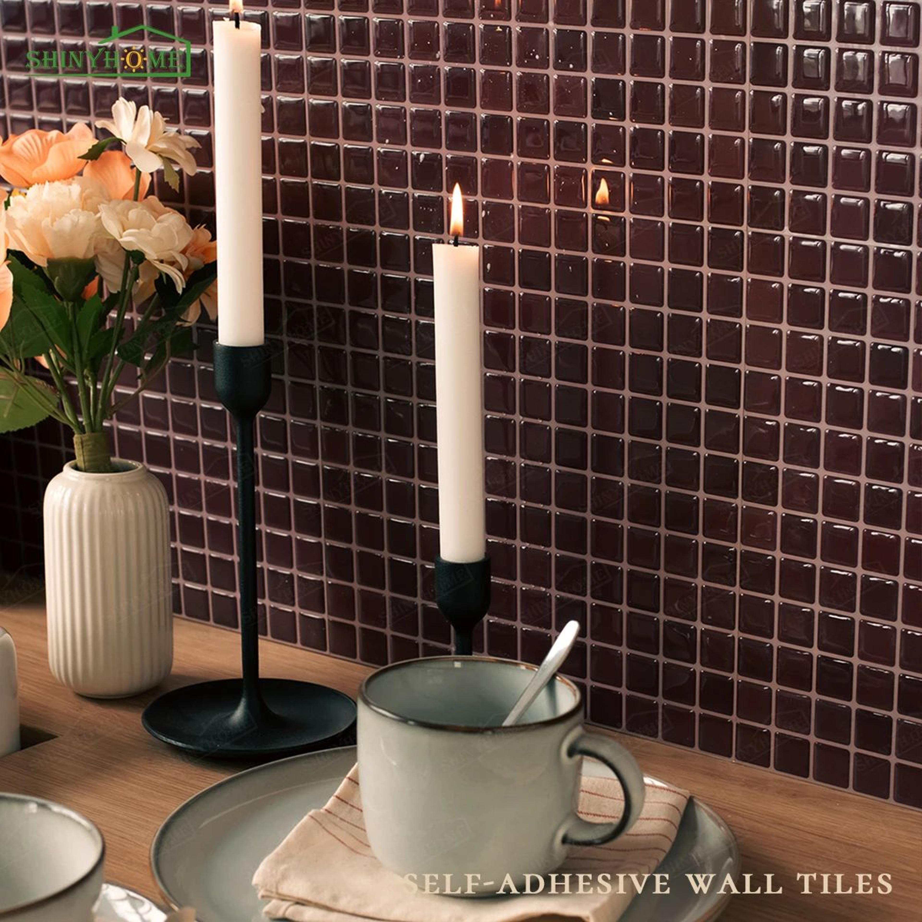 mosaelle 3d peel and stick backsplash tiles