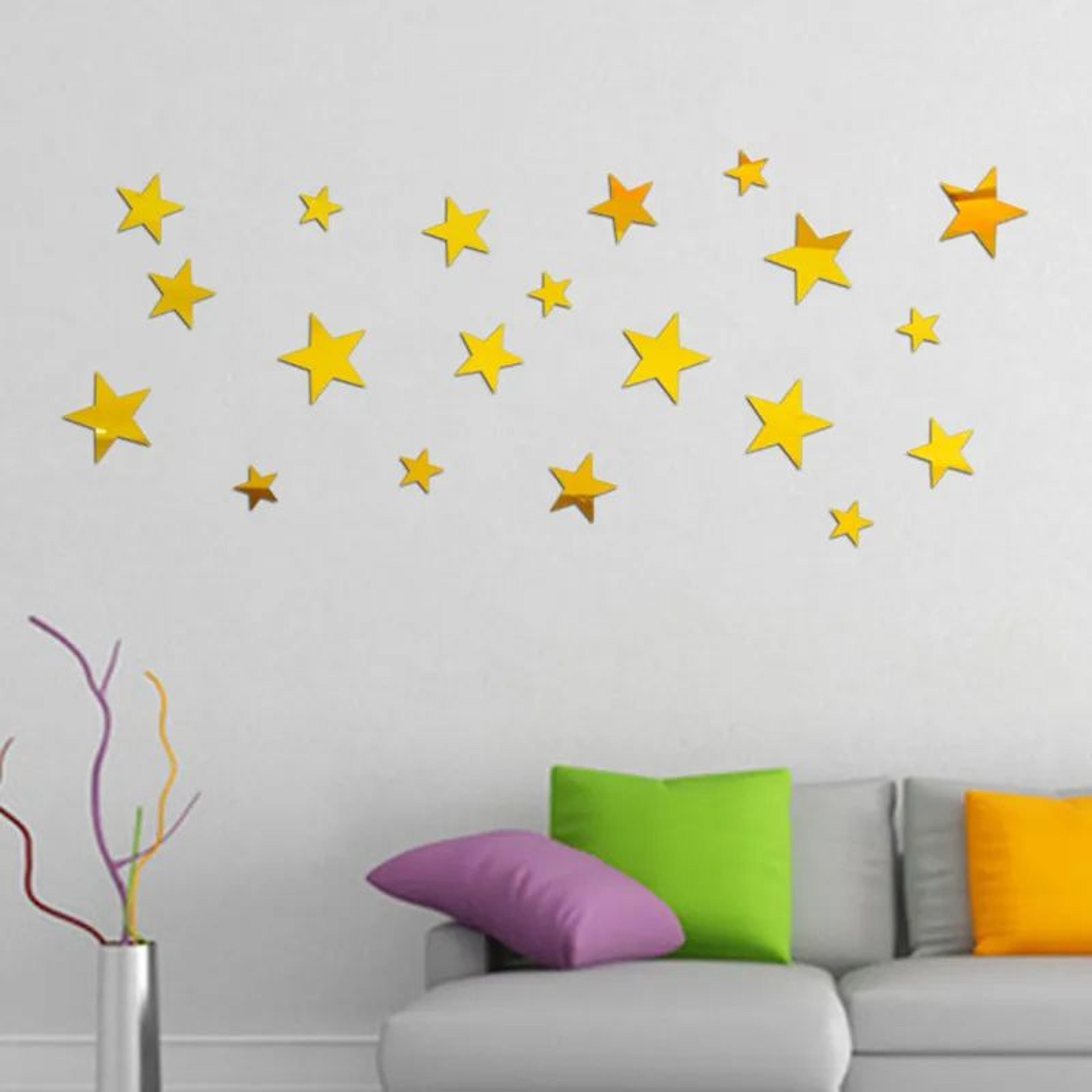 Stellara Acrylic Star Mirror Wall Stickers 3