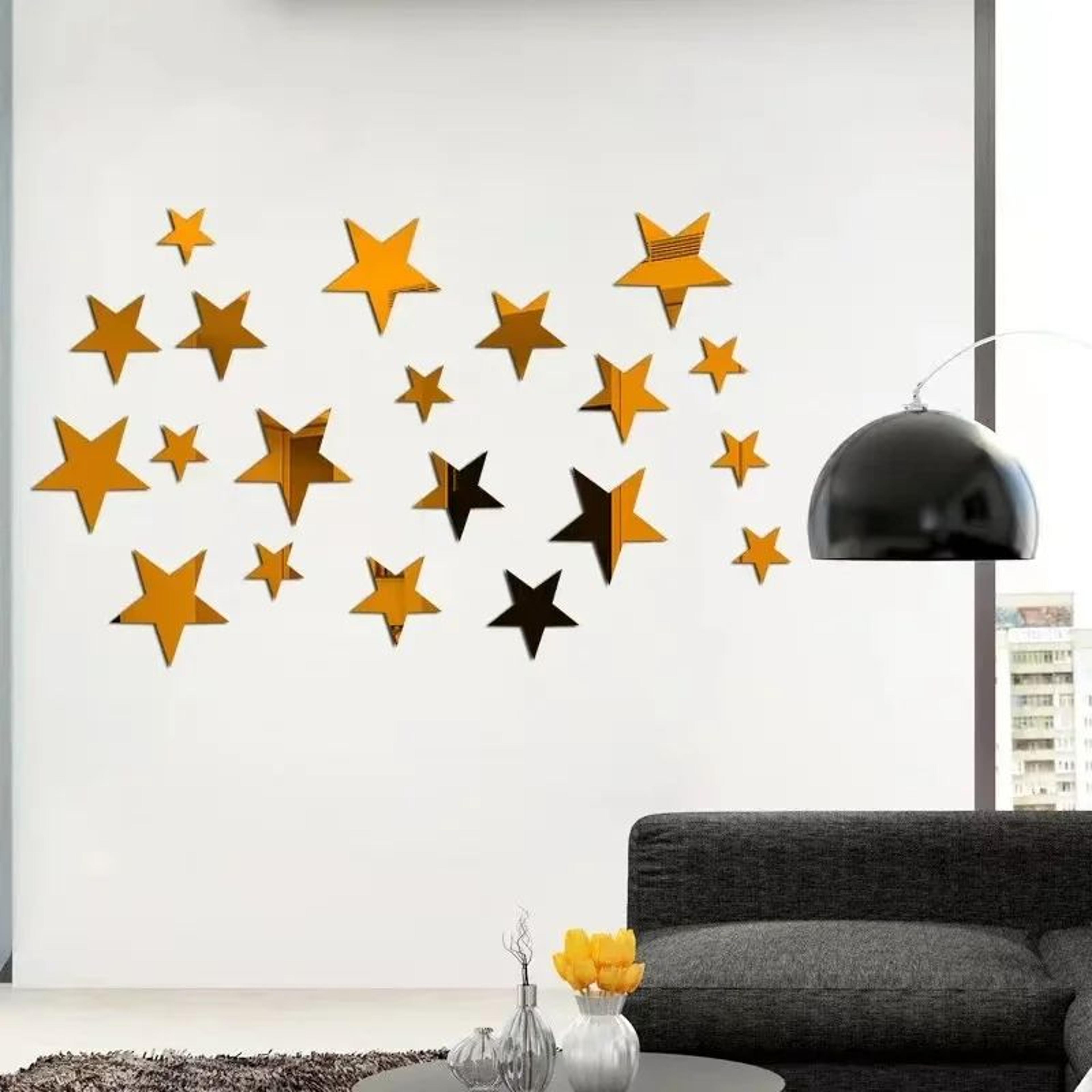 Stellara Acrylic Star Mirror Wall Stickers 8