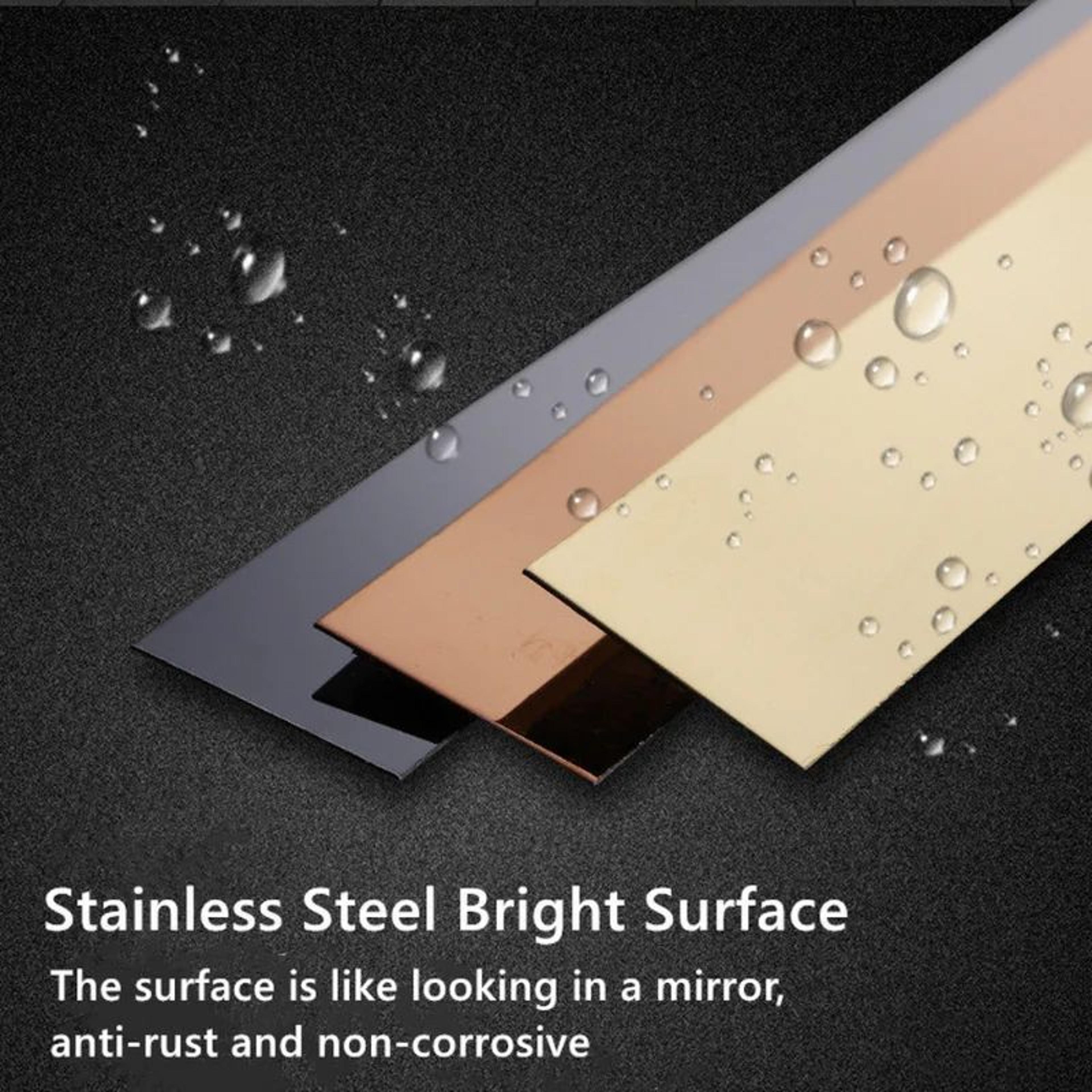Steeluxe Stainless Steel Peel And Stick Decorative Trim 4