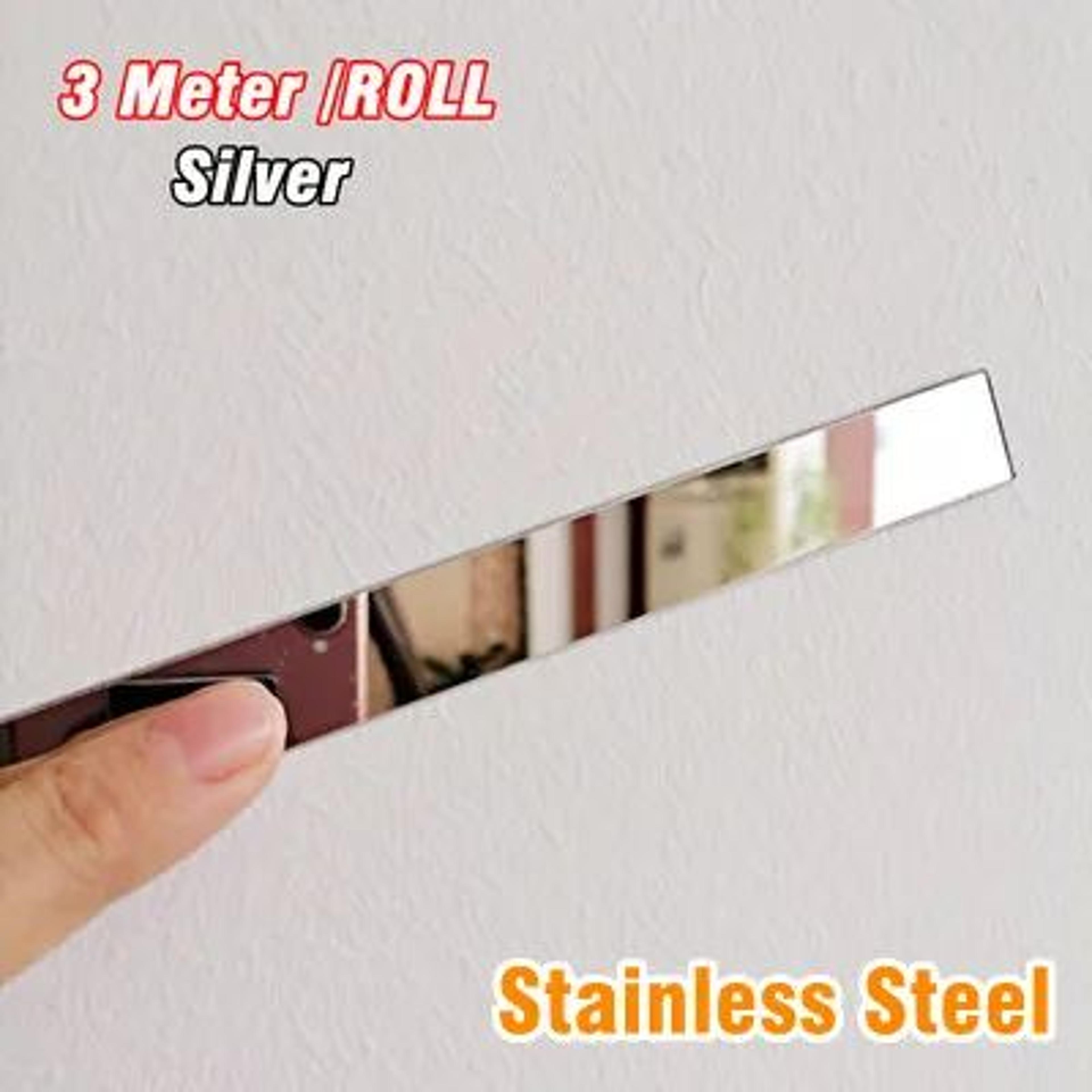 Steeluxe Stainless Steel Peel And Stick Decorative Trim 11
