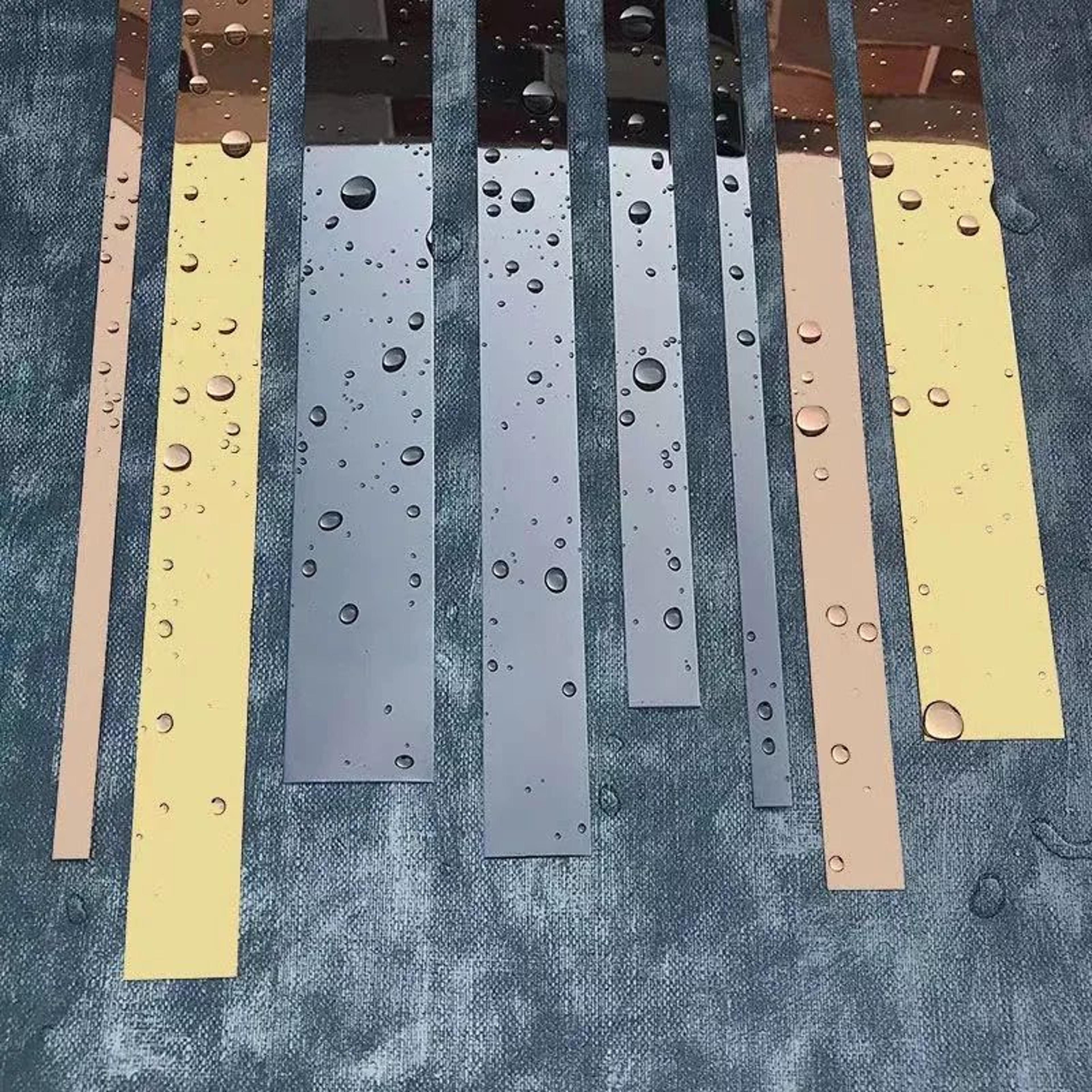 steeluxe stainless steel peel and stick decorative trim