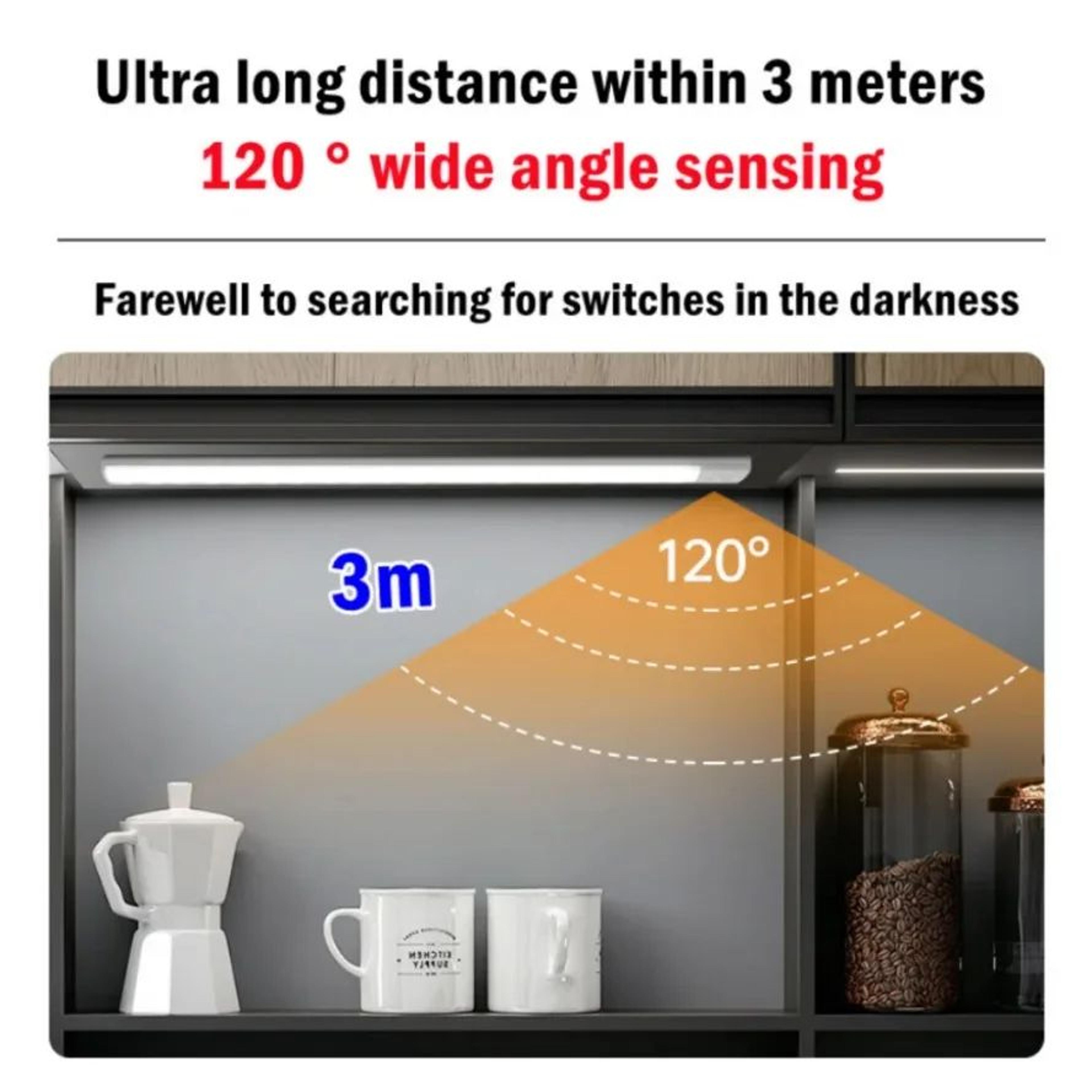 Rechargeable Motion Sensor LED Under Cabinet Light 2