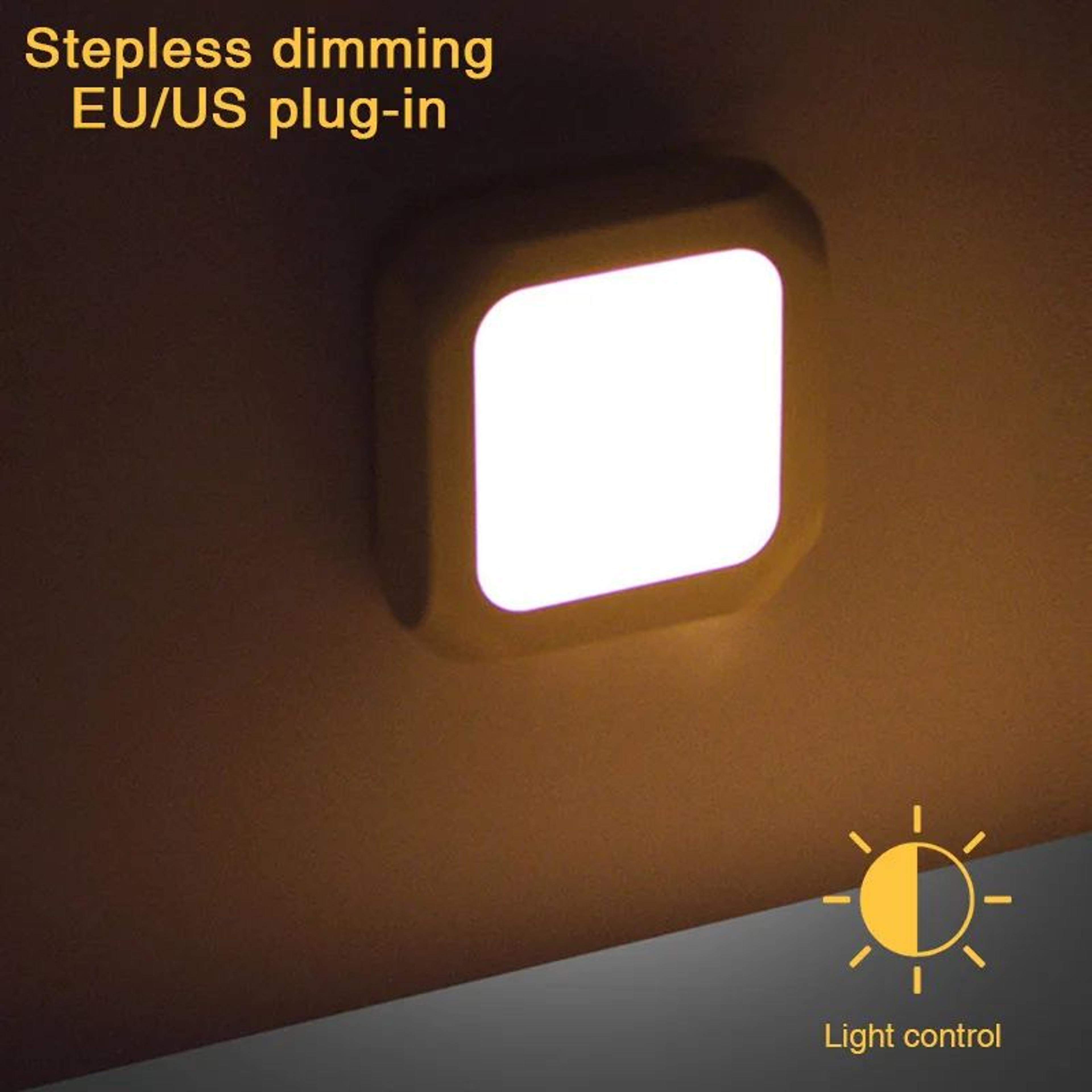 automatic light sensor led plug in night light