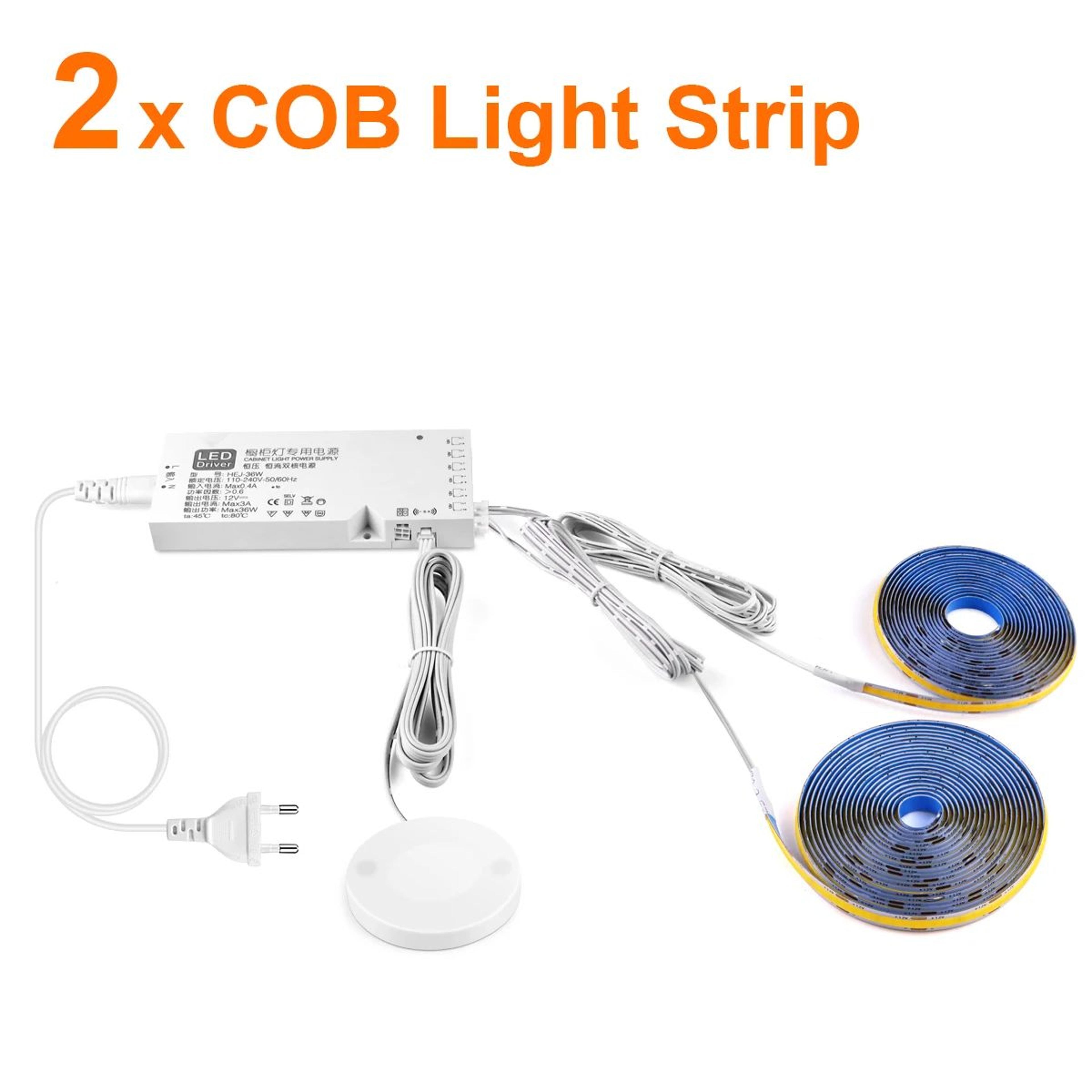 Dimmable Touch Sensor COB LED Under Cabinet Light 7