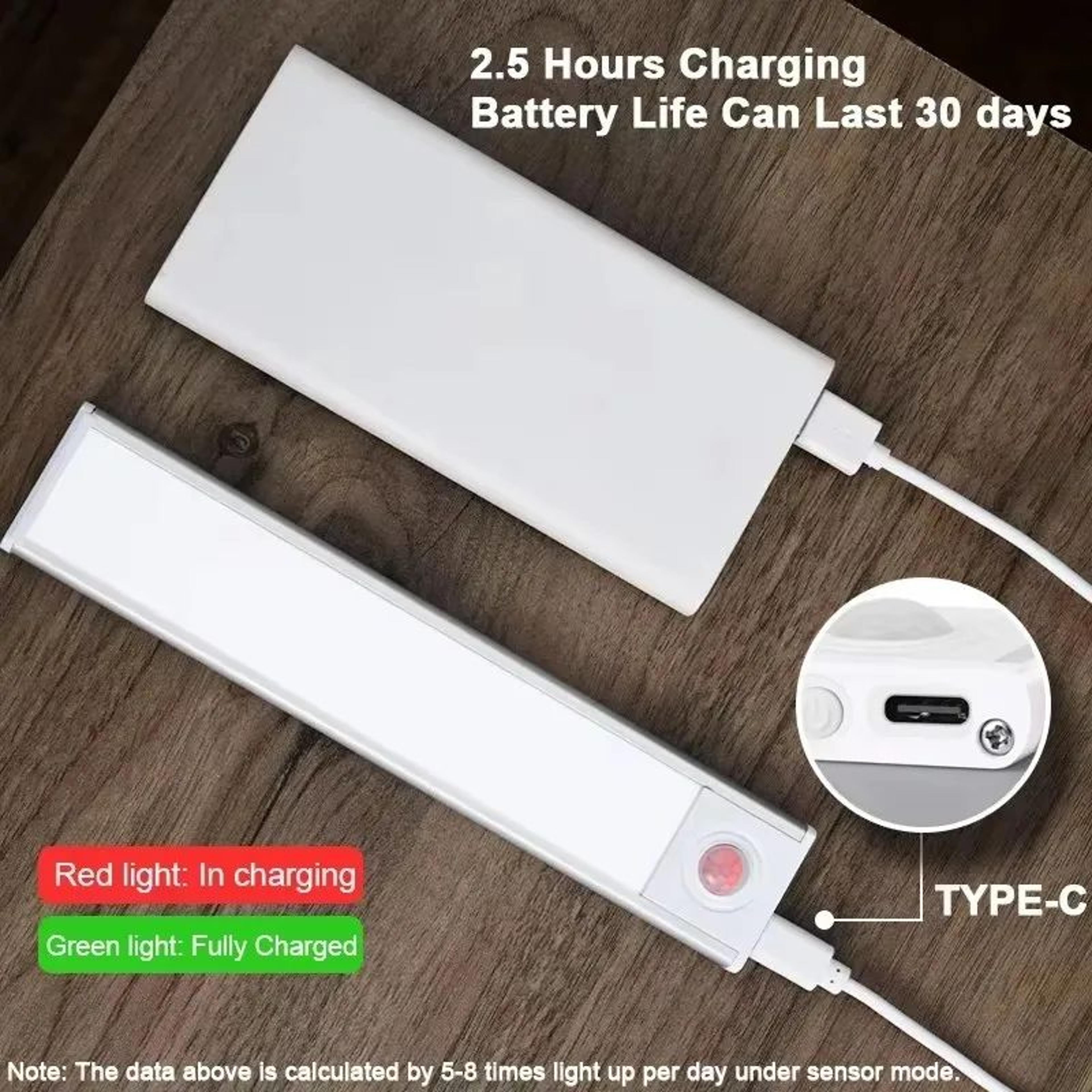 Rechargeable Motion Sensor LED Under Cabinet Light 4