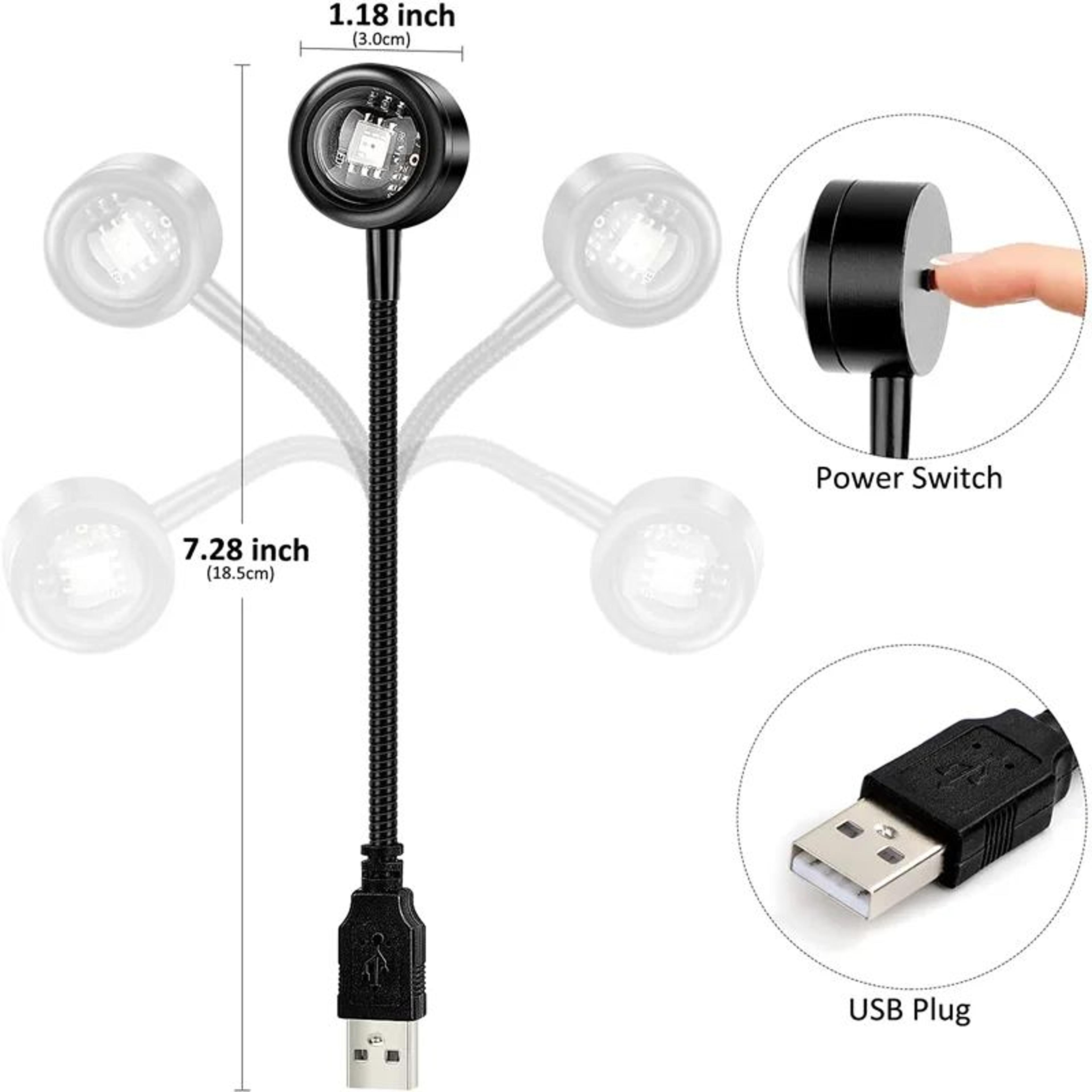 USB Sunset Projection Lamp Photography Atmosphere Light 4