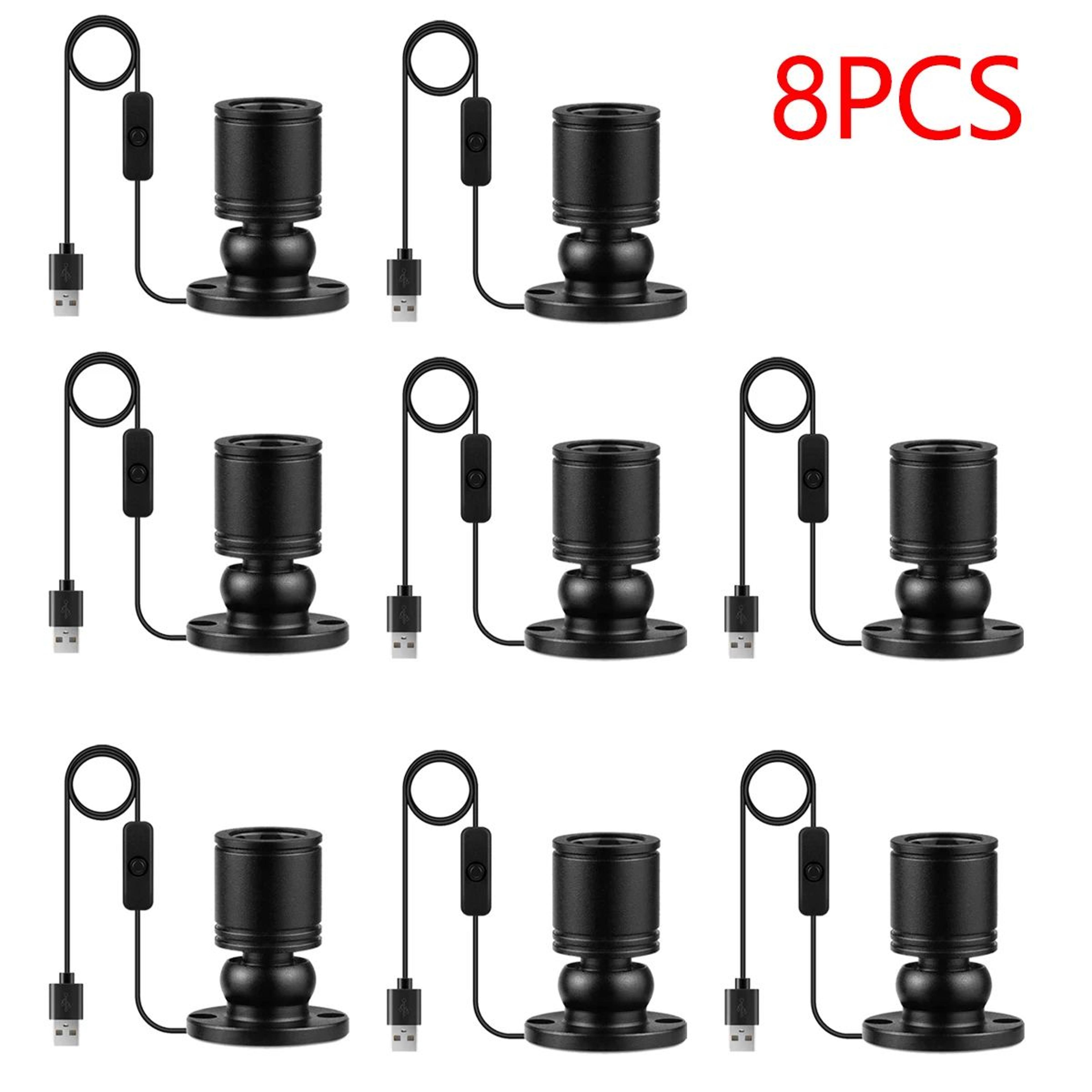 USB LED Cabinet Spotlight Display Light Set 9