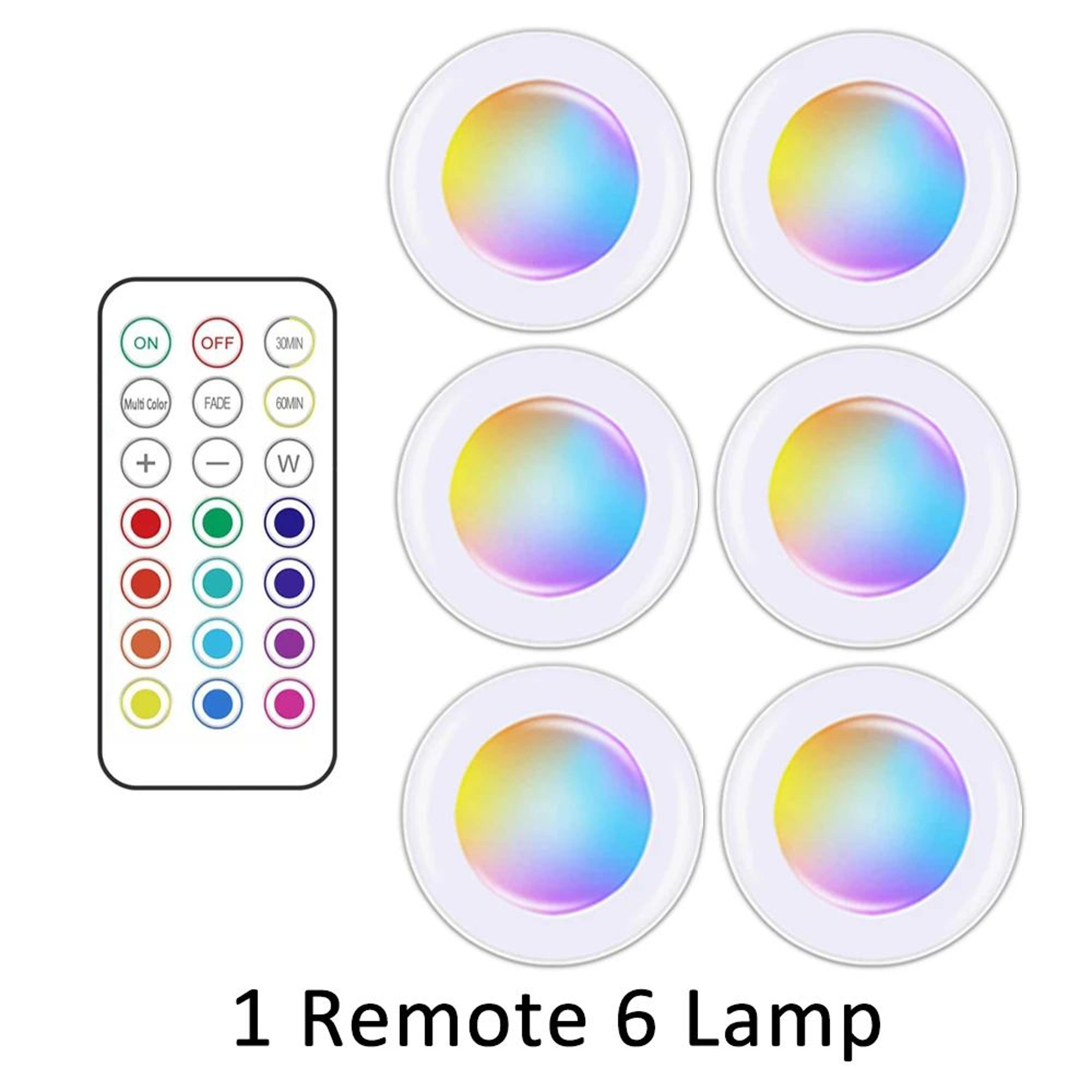 Wireless RGB Under Cabinet Puck Lights 11