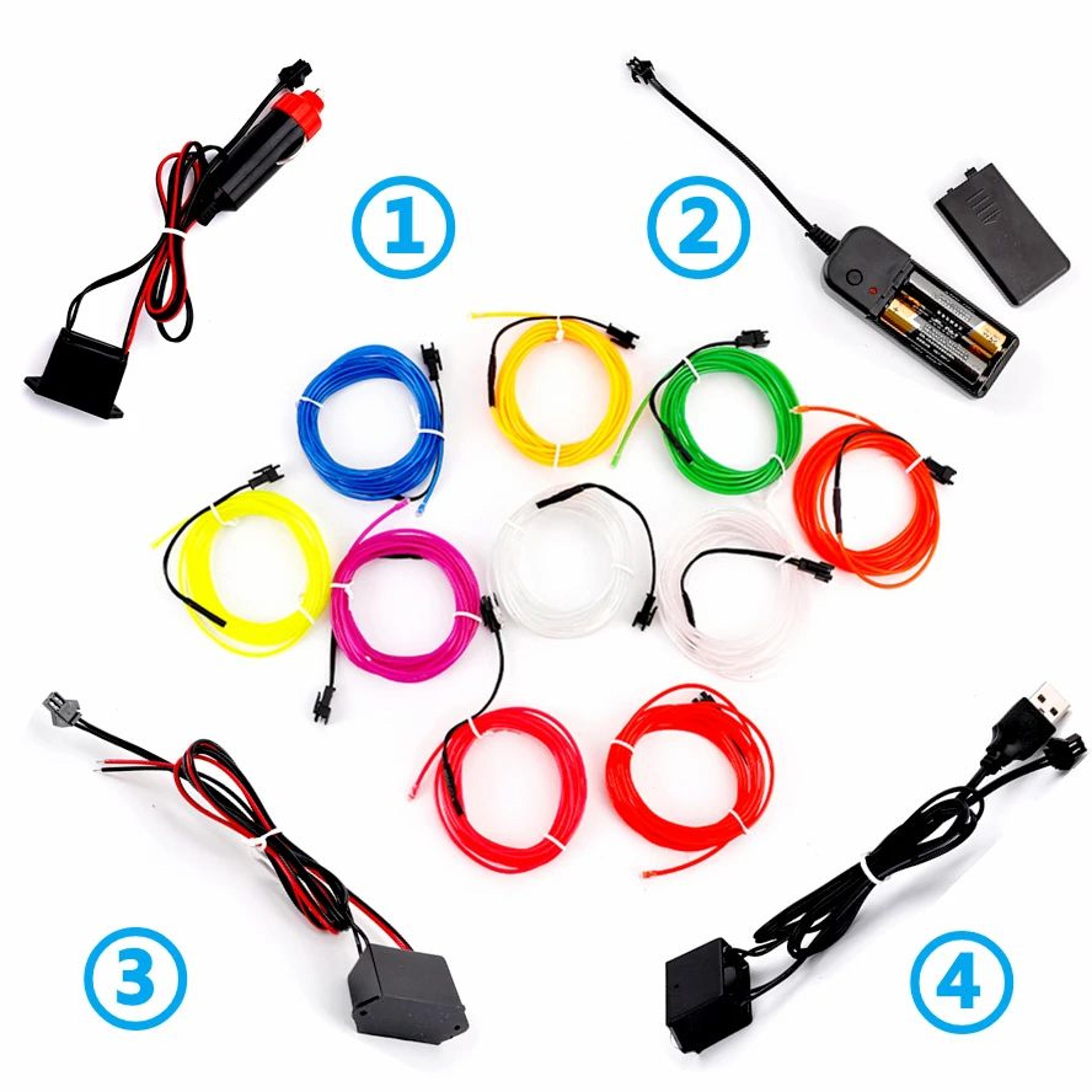 four mode multicolor neon light wire