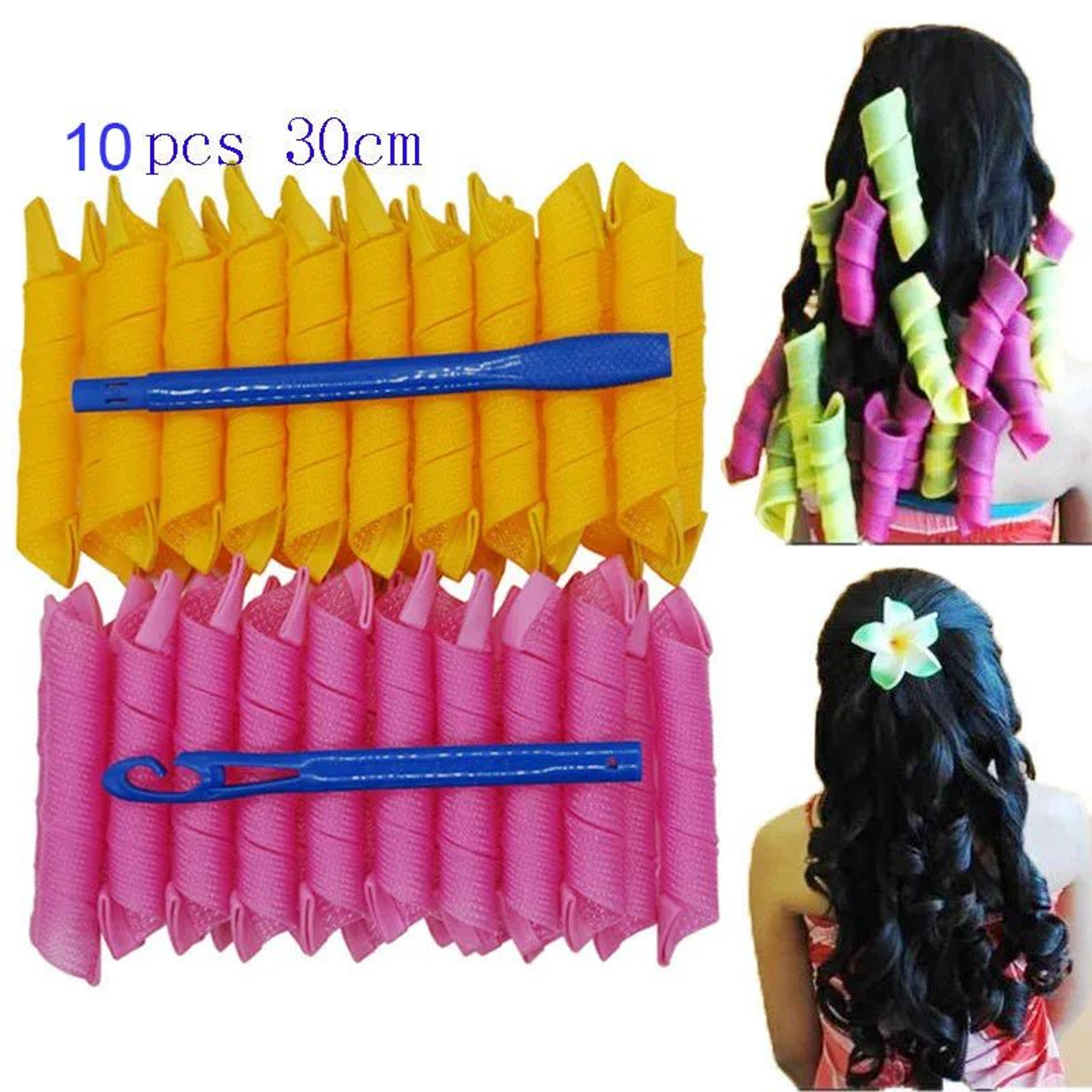 soft heatless curling headband set