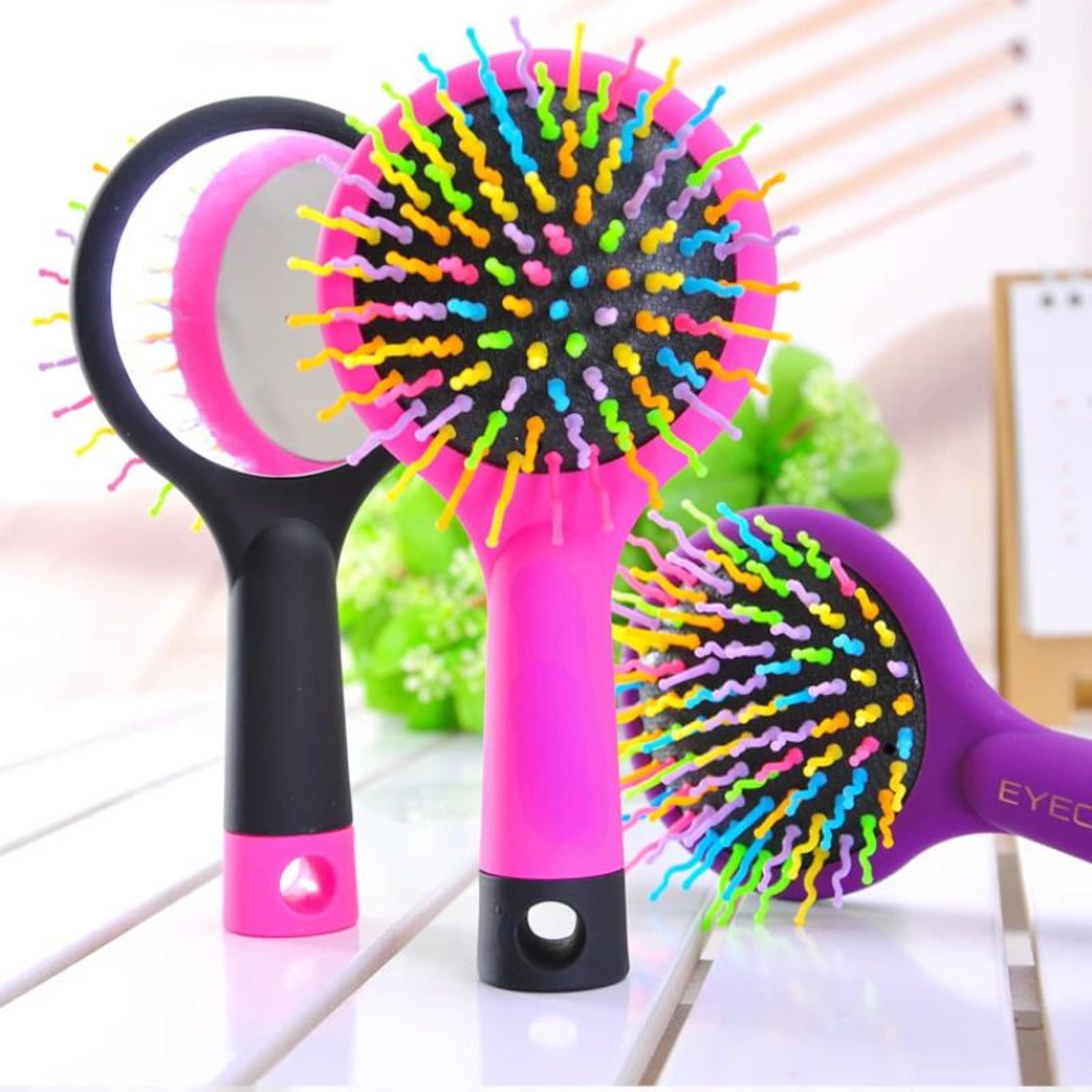 rainbow anti static volume styling comb