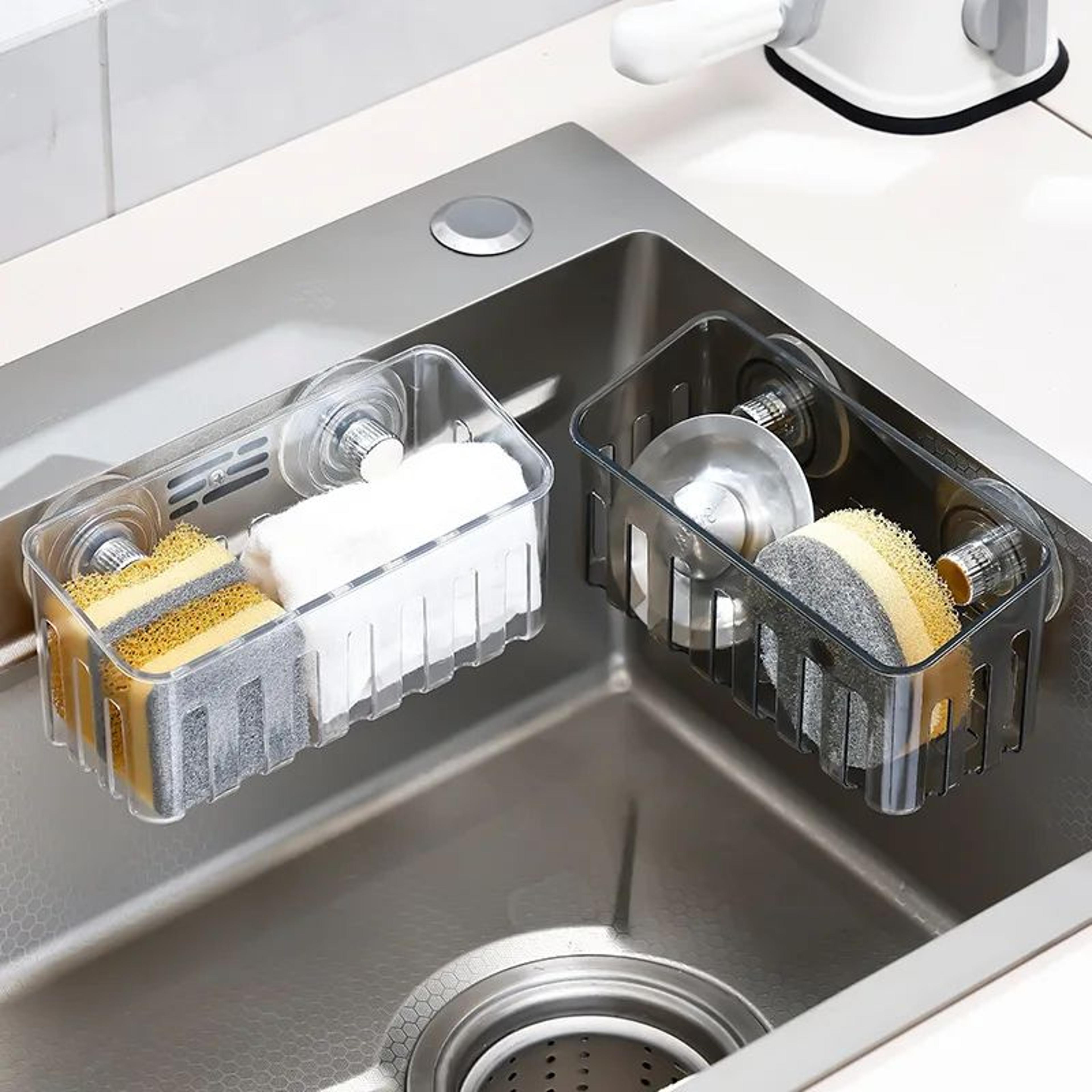 suction cup sink caddy organizer