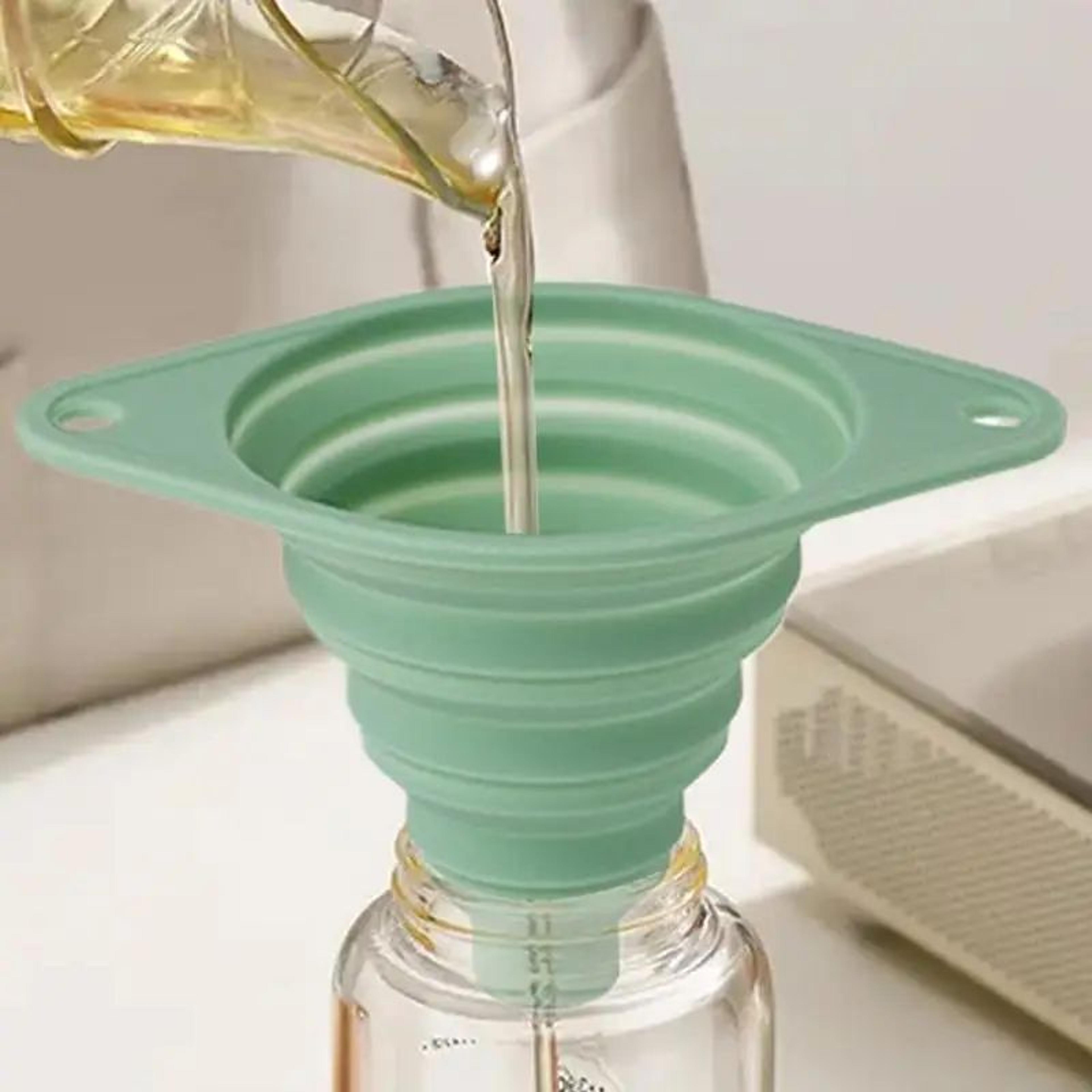collapsible silicone kitchen funnel