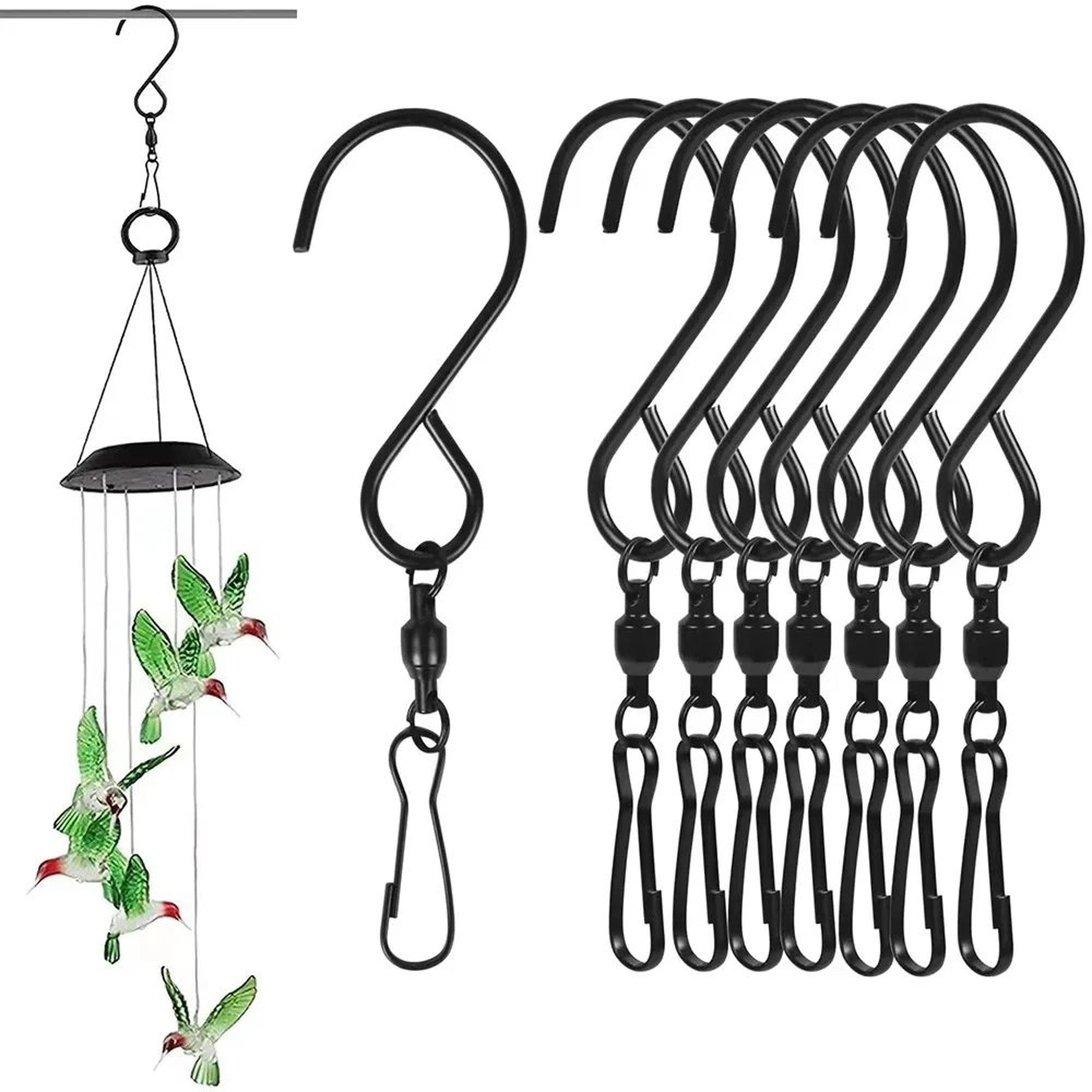 8 piece rotating swivel hanging hooks