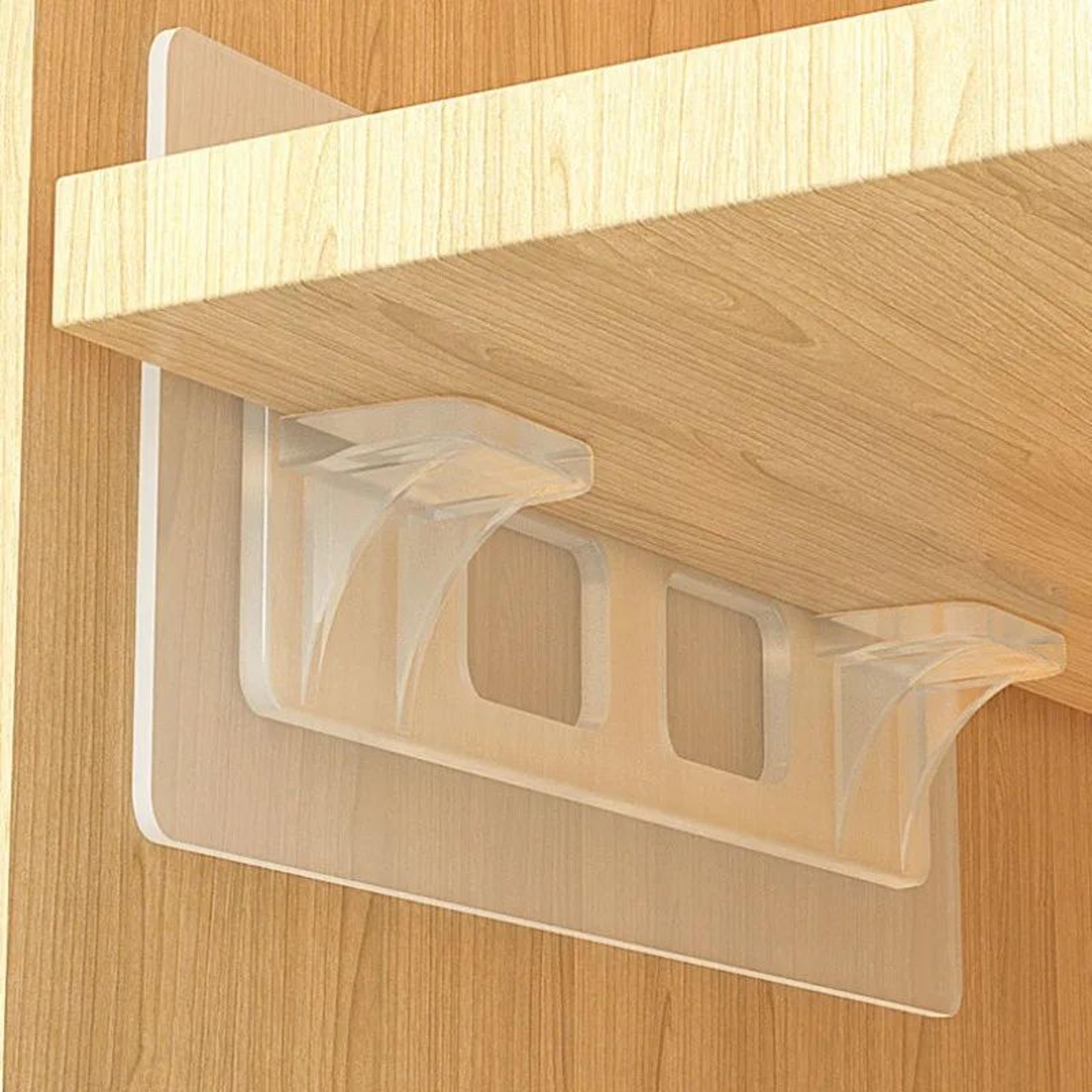 self adhesive cabinet shelf support brackets