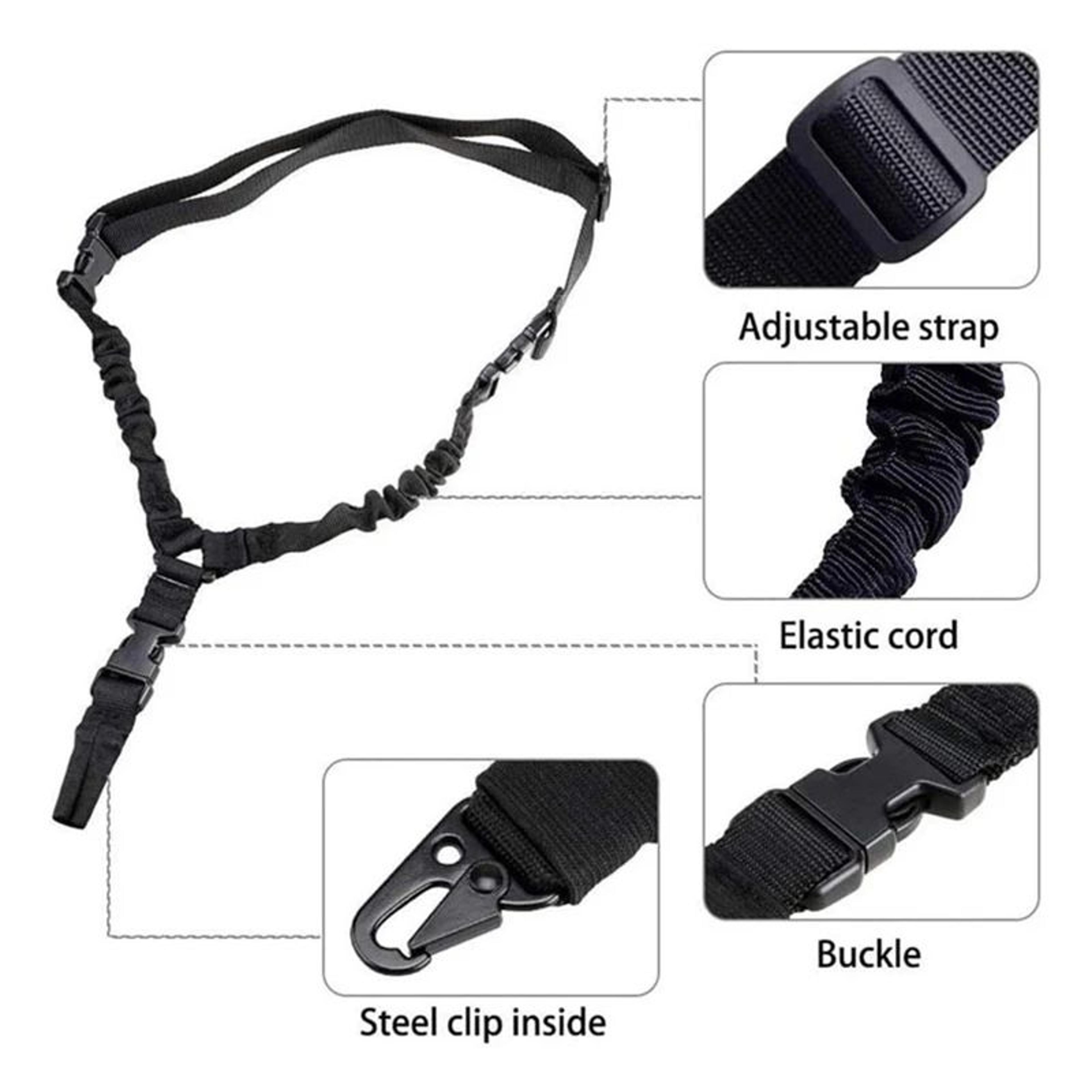 Adjustable 3 Point Bungee Equipment Sling 1