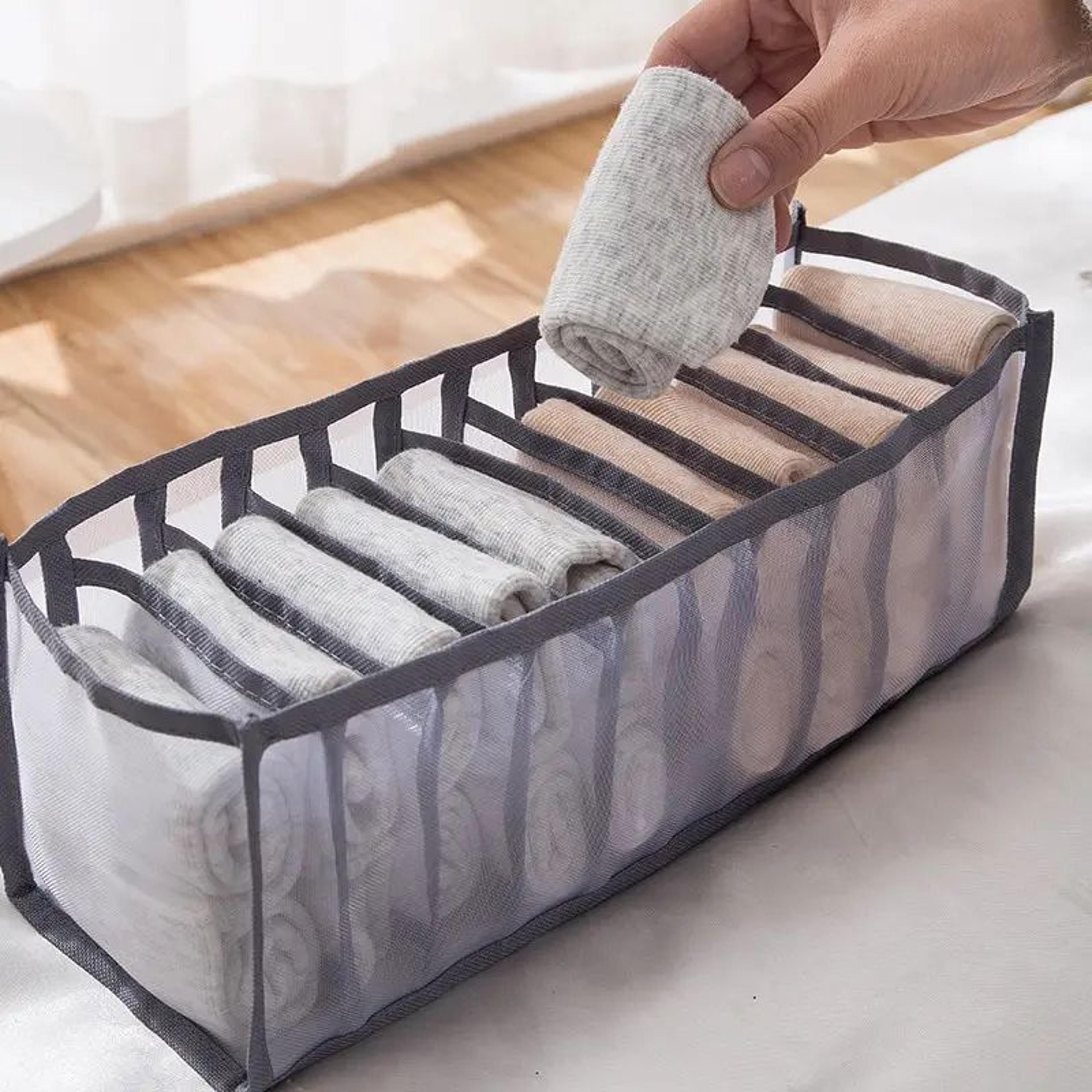 11 compartment breathable underwear organizer