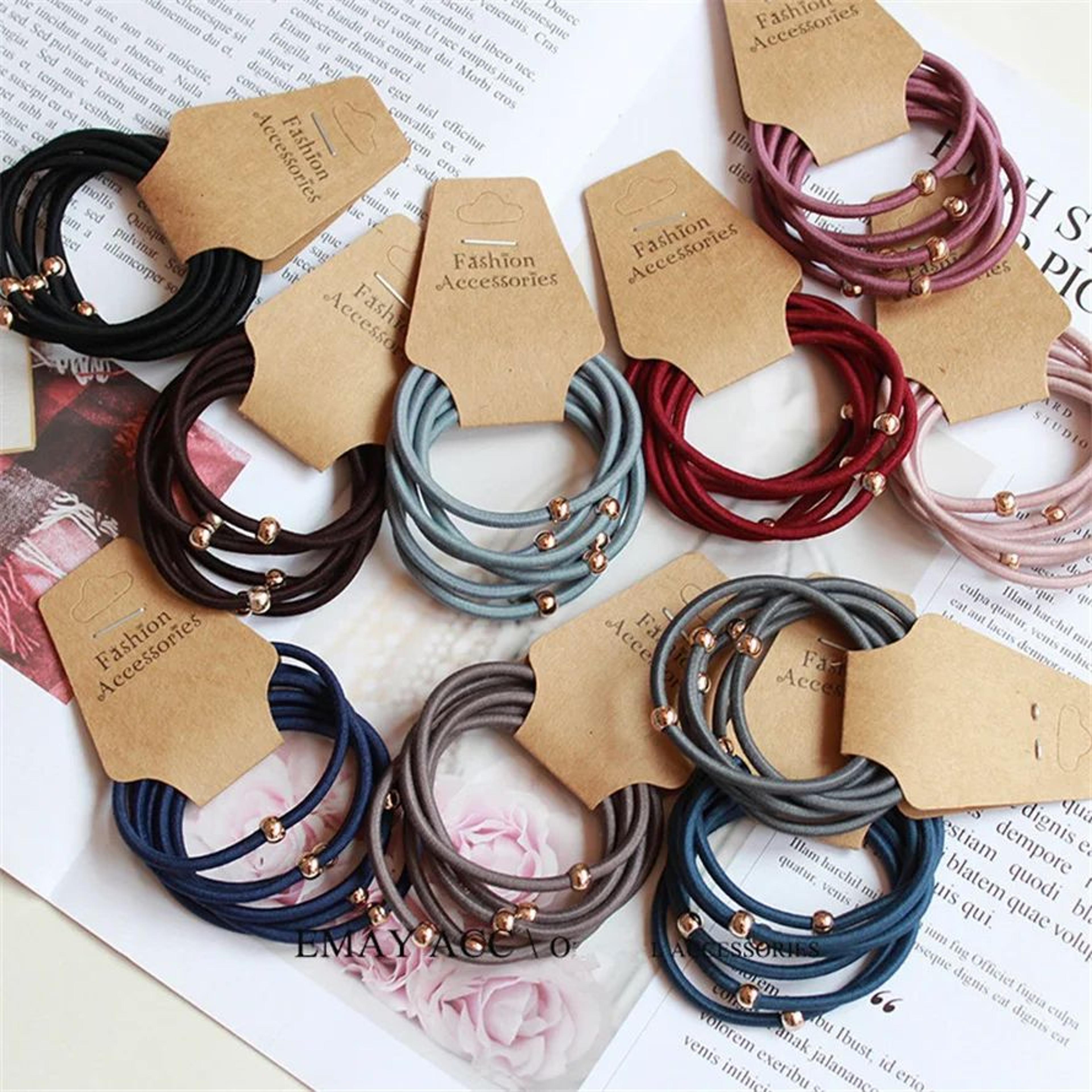 6 piece organza scrunchie hair tie set