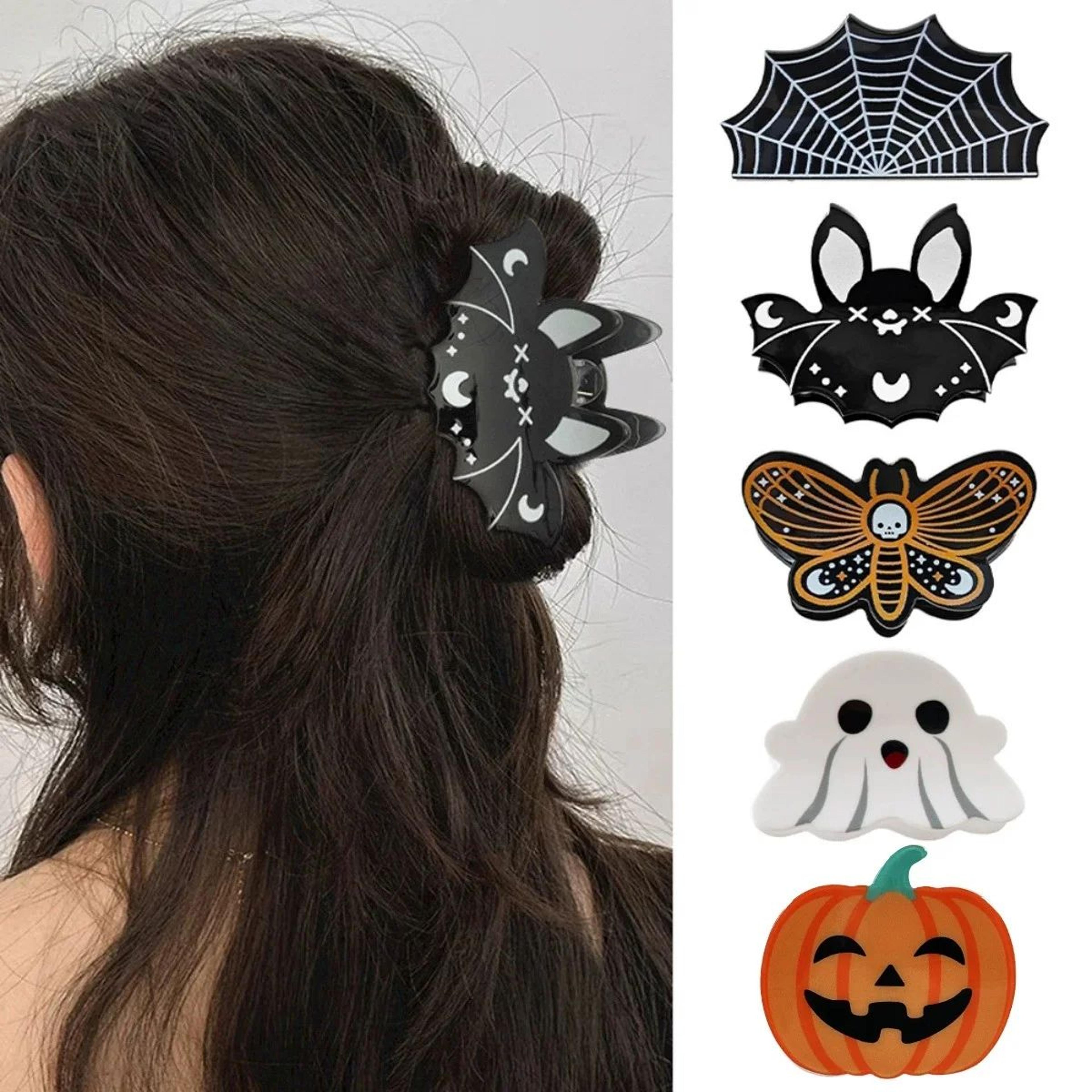spooky halloween acrylic hair claw